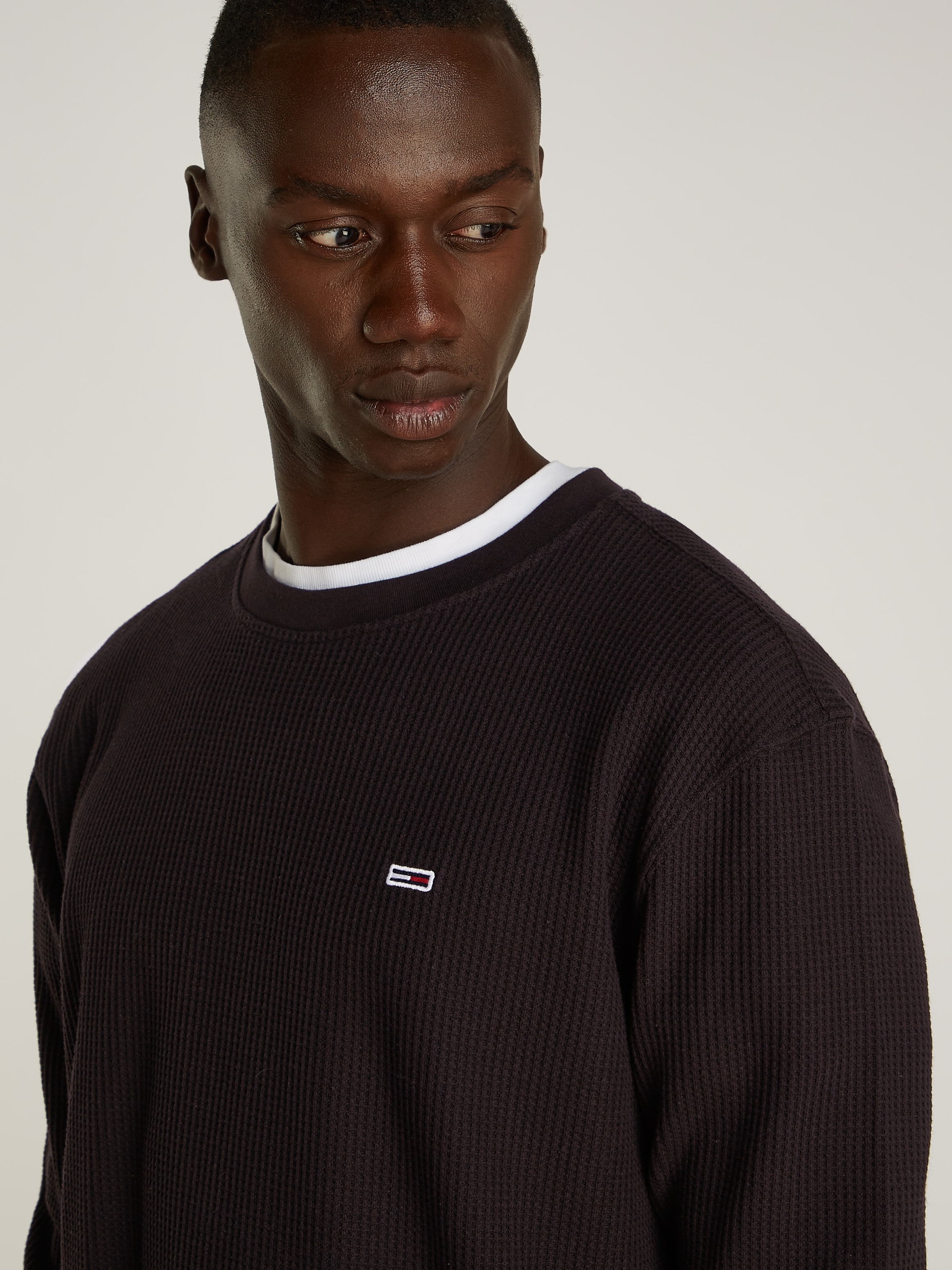 Tommy Jeans Longsleeve »TJM REG WAFFLE L/S TEE«
