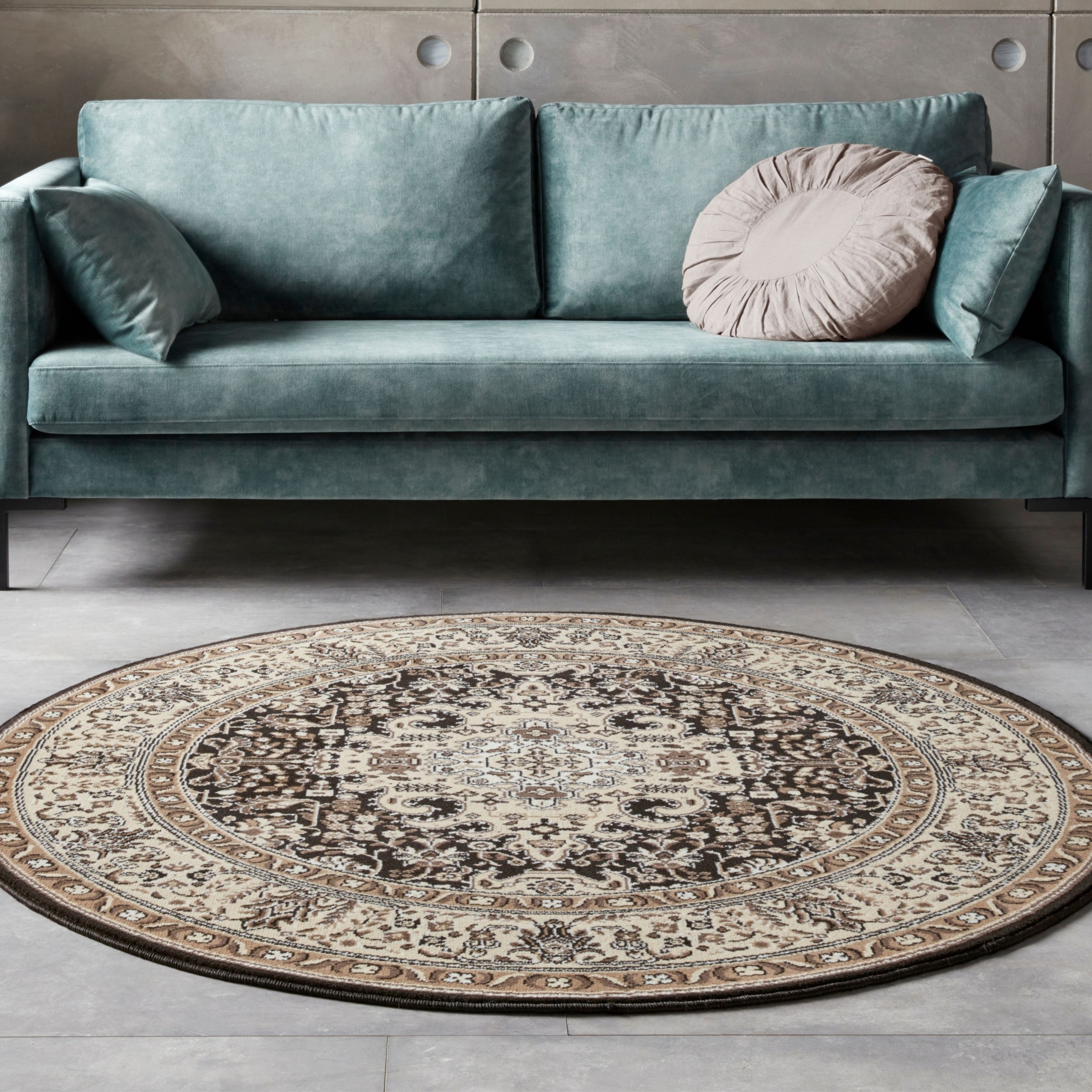HANSE Home Teppich »Skazar Isfahan«, rund, 9 mm Höhe, Kurzflor, Orient, Tep günstig online kaufen