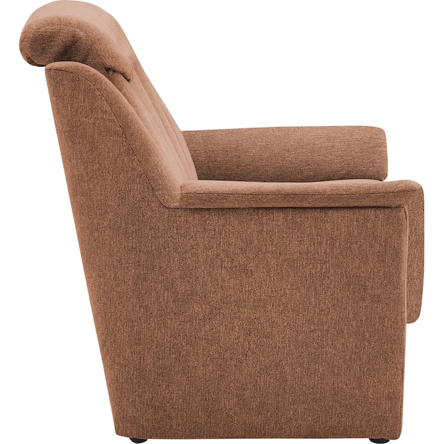 Kopfteilverstellung, 3 46 BECK cm, 2x und Polstergarnitur »Lugano«, online 3-Sitzer Sessel VILLA tlg.), bestellen Sitzhöhe in (Set,