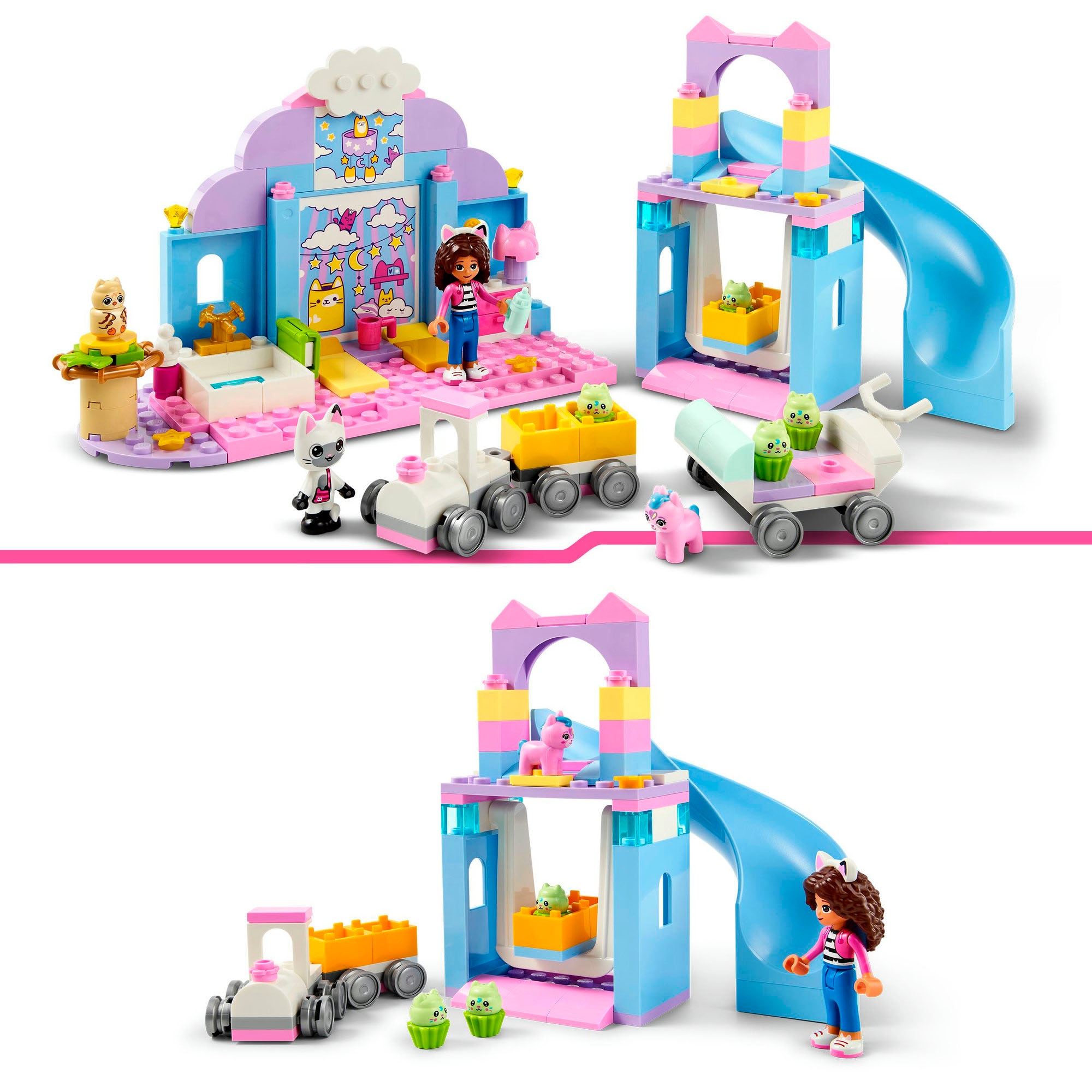LEGO® Konstruktionsspielsteine »Gabbys Kätzchen Öhrchen (10796), LEGO Gabby's Dollhouse«, (165 St.), Made in Europe