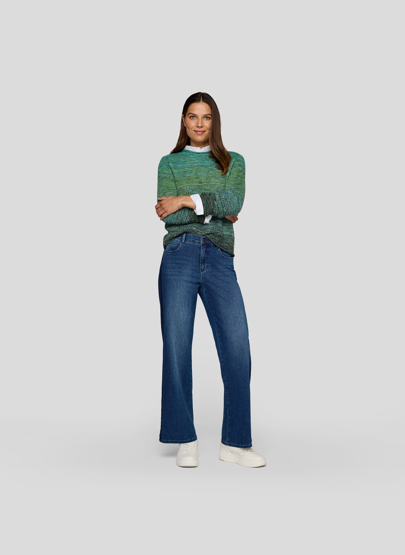 Rabe Strickpullover mit Farbverlauf