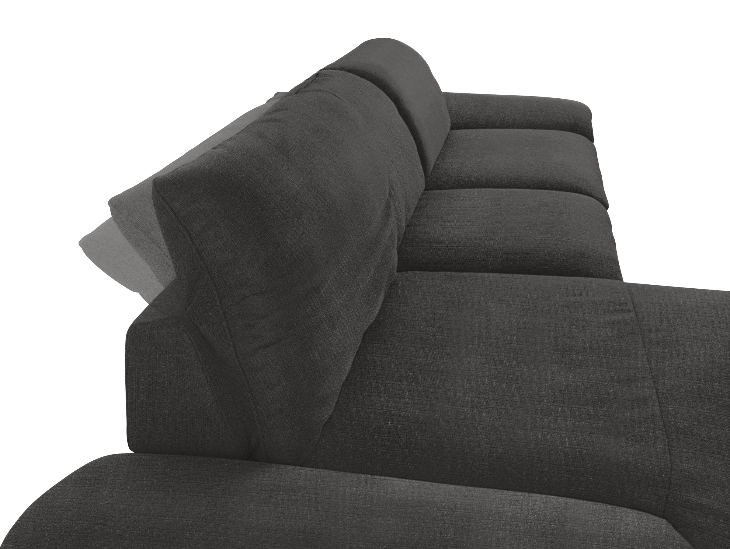 W.SCHILLIG Ecksofa »enjoy&MORE, Designsofa, bequem, zeitlos und elegant, L-Form« mit Sitztiefenverstellung, Füße silber matt, Breite 340 cm