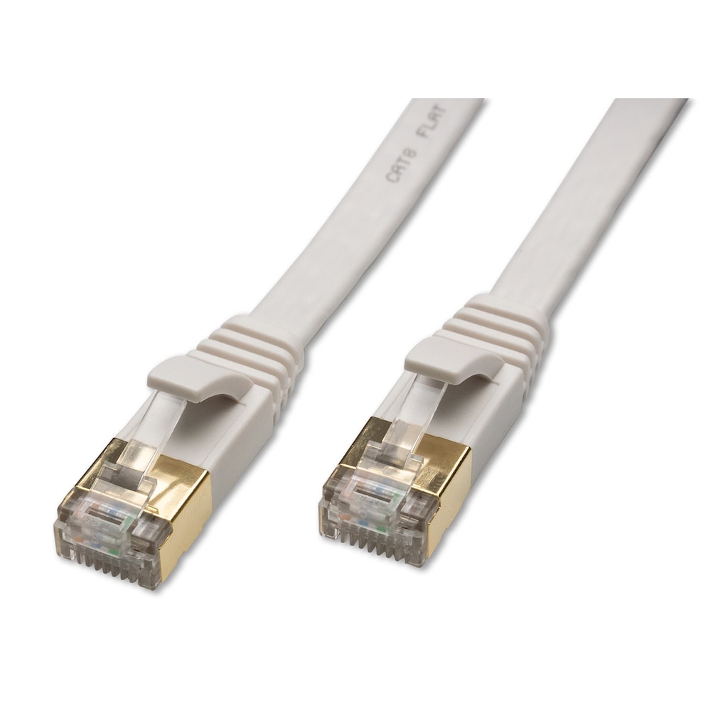 CAPTIVA Computer-Kabel »Kabel Patchkabel CAT 8 Kabel für Netzwerk, LAN und Ethernet 10m weiß«