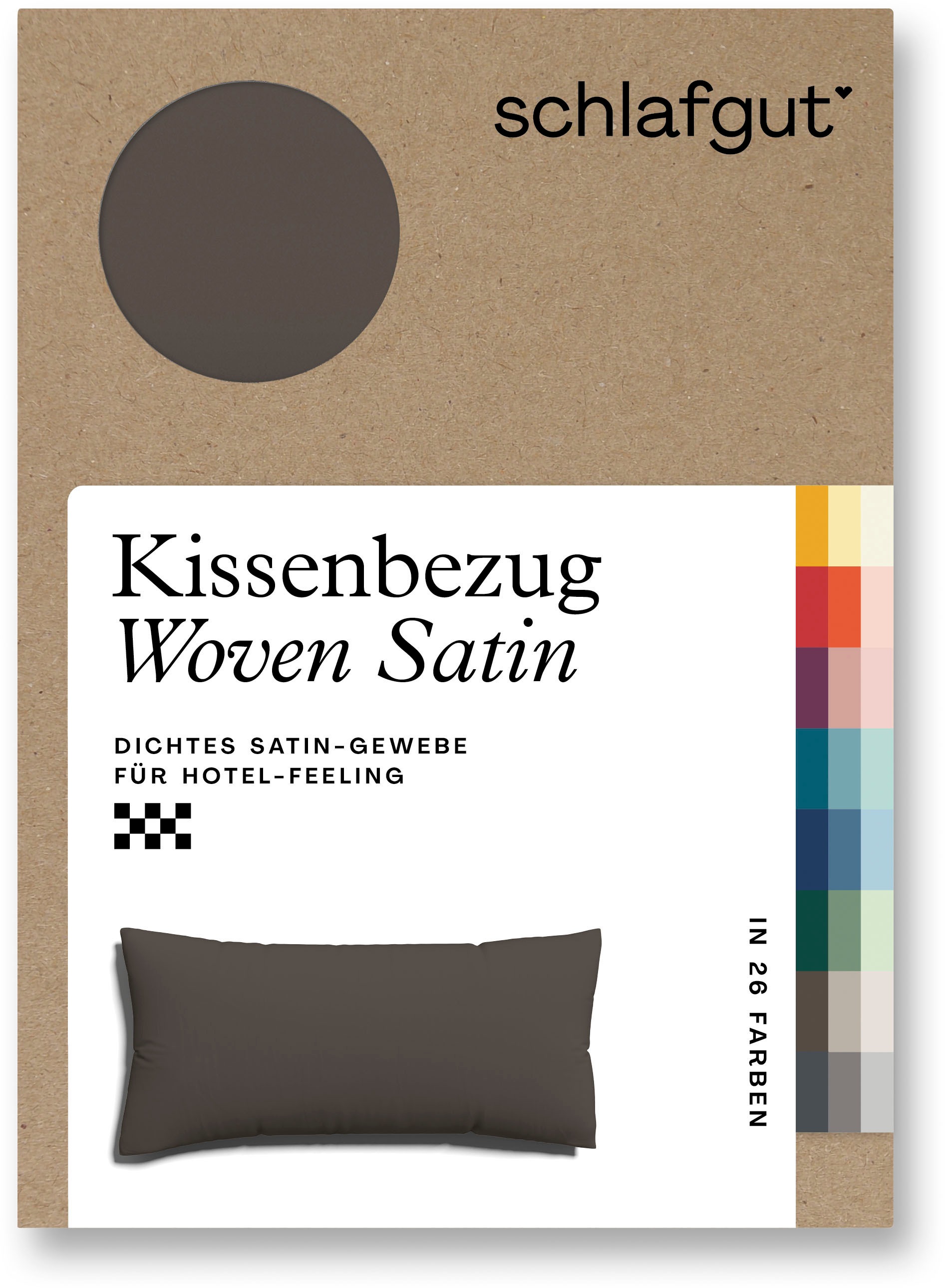 Schlafgut Kissenbezug »Woven Satin aus Mako-Baumwolle, langlebig, pflegelei günstig online kaufen