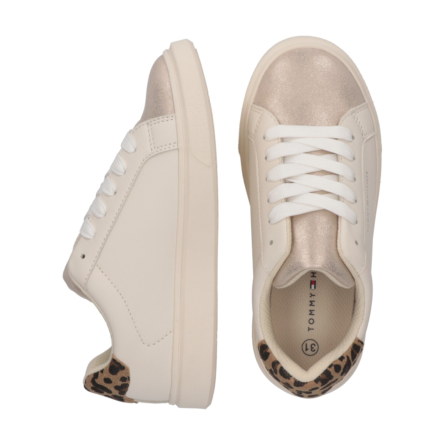 Tommy Hilfiger Sneaker  Freizeitschuh, Halbschuh, Schnürschuh mit Kontrastbesätzen