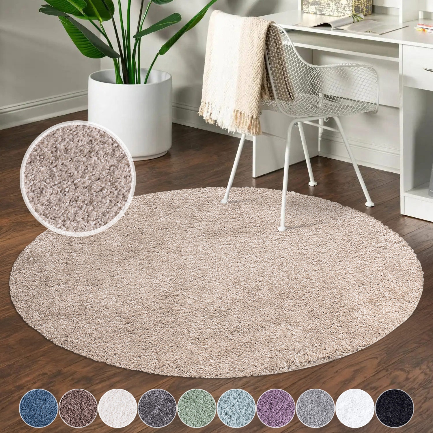 Carpet City Hochflor-Teppich »City Shaggy«, rund, 30 mm Höhe, Teppich Langf günstig online kaufen