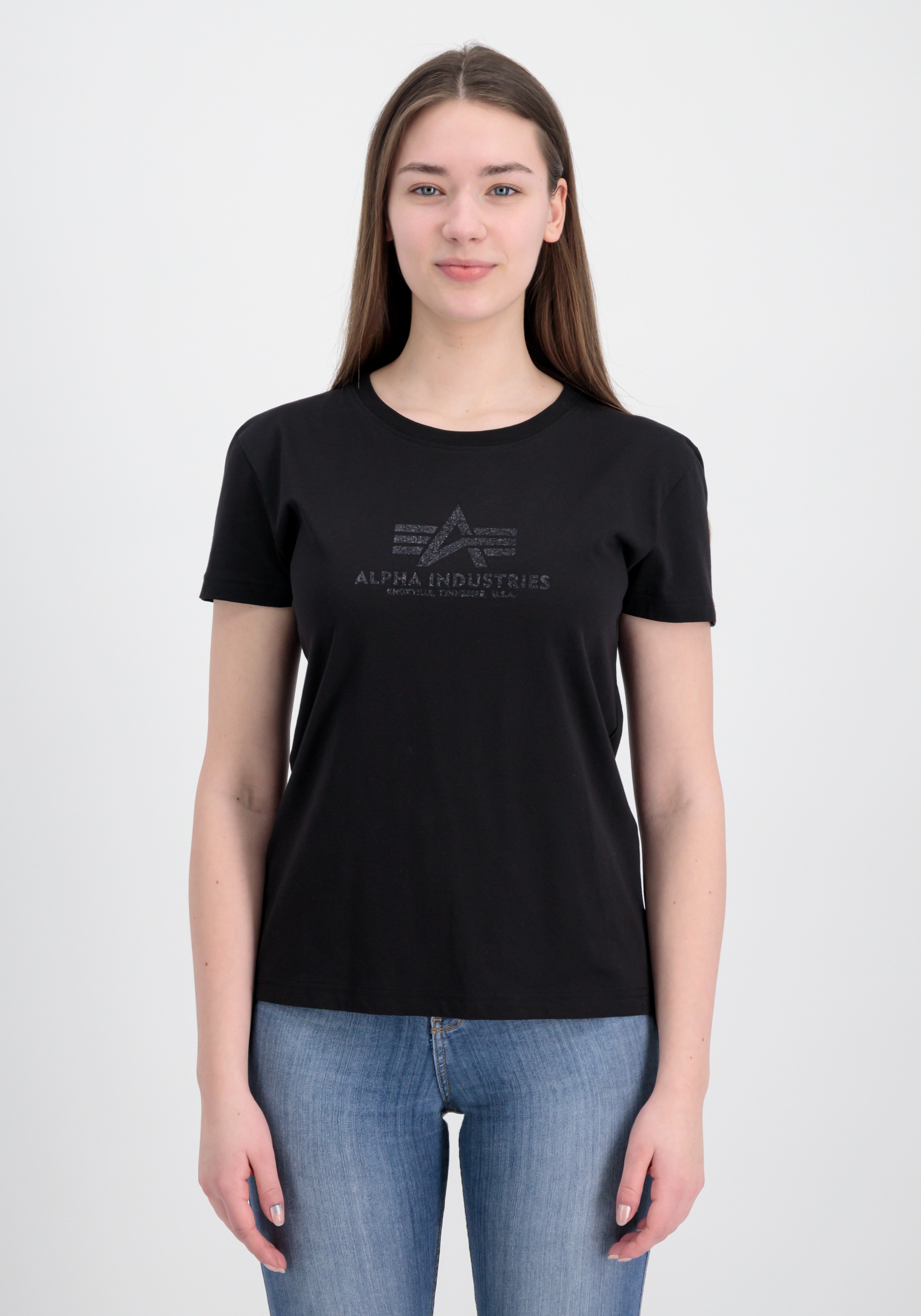 Alpha Industries T-Shirt »Alpha Industries Women - T-Shirts New Basic T Glitter Women«