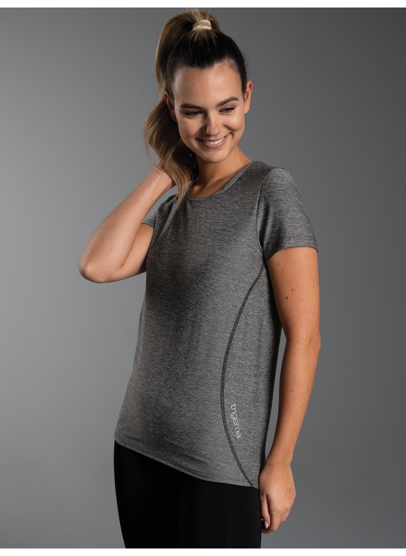 Trigema T-Shirt »TRIGEMA Sportshirt in Melange-Optik« 1 Stk.