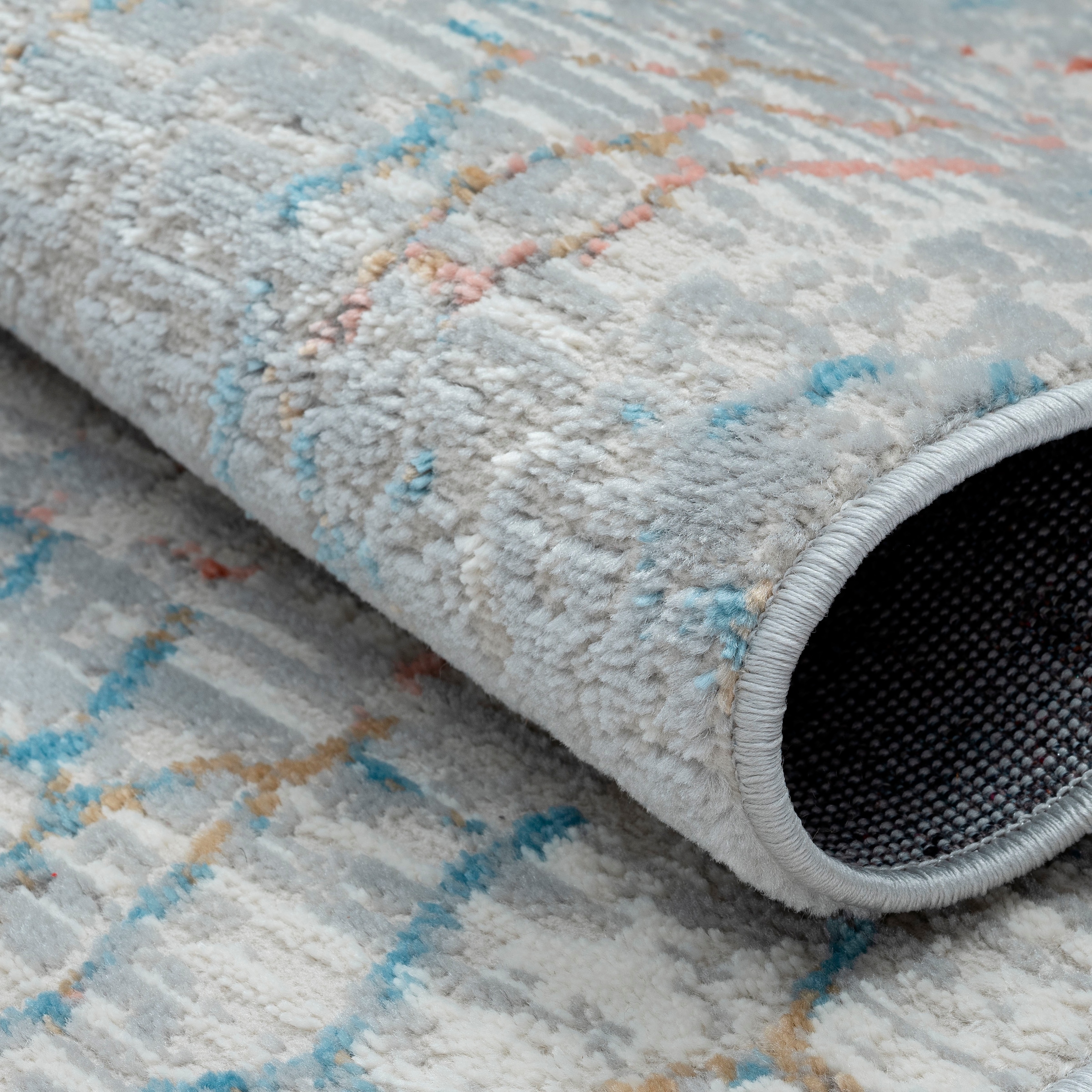 OTTO home Teppich »Jaxyn« rechteckig 8 mm Höhe Kurzflor, modernes Design, pflegeleicht, Wohnzimmer