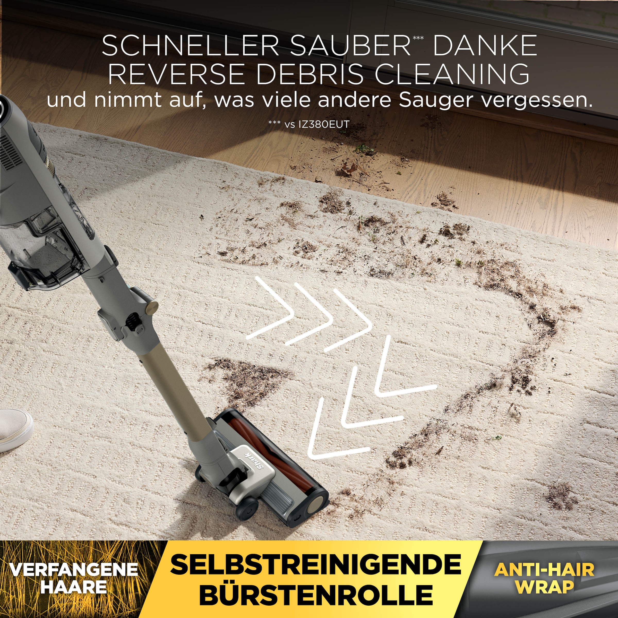 Shark Akku-Hand-und Stielstaubsauger »Shark PowerDetect Speed Luxe Collection Clean & Empty« 4 POWERDETECT-TECHNOLOGIEN, Selbstentleerende Ladestation