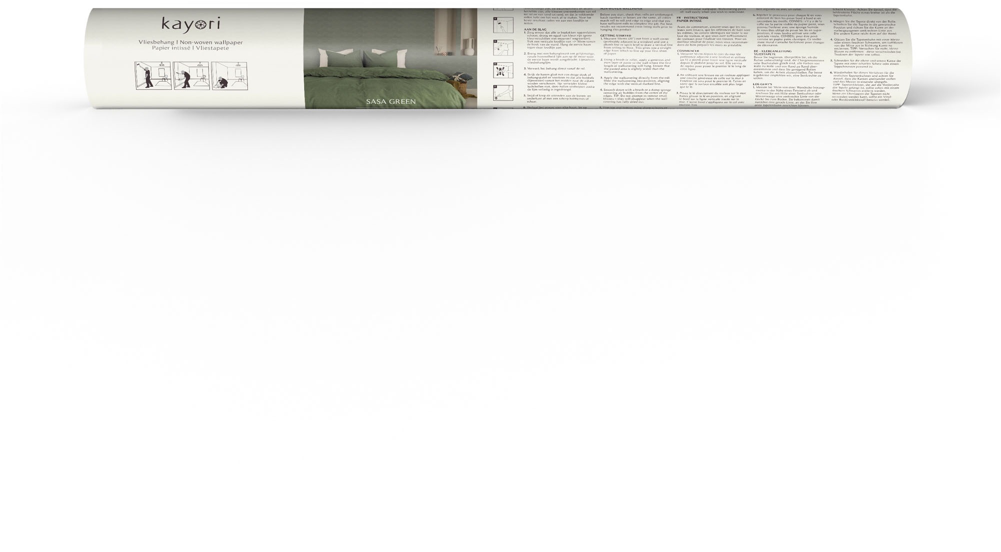 kayori Vliestapete »Sasa« grafisch glatt 10mx52cm (ca. 5m2)