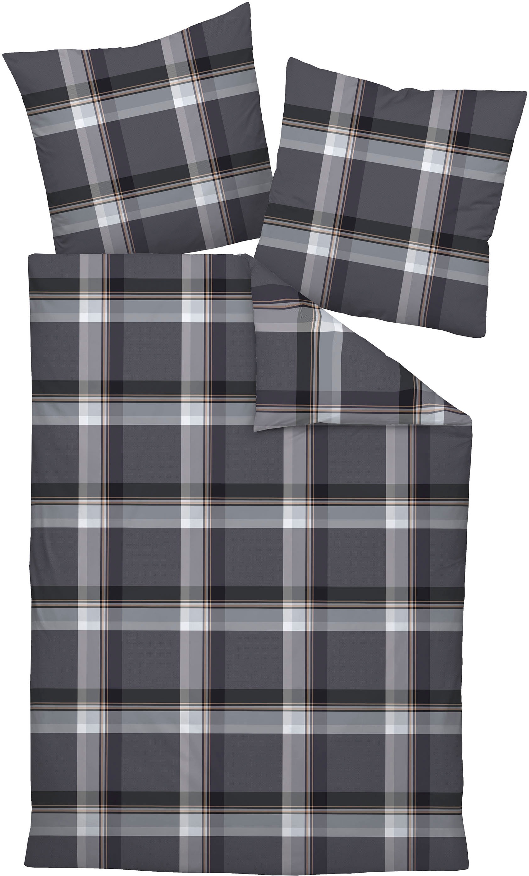 Janine Bettwäsche »Interlock-Jersey55103 08«, mit Reissverschluss günstig online kaufen