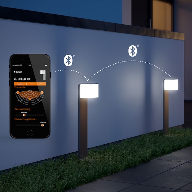 steinel LED Außen-Stehlampe »GL 80 SC SI«, 160° Bewegungsmelder, Smart  Home,Bluetooth,Weg-Pollerleuchte auf Raten bestellen