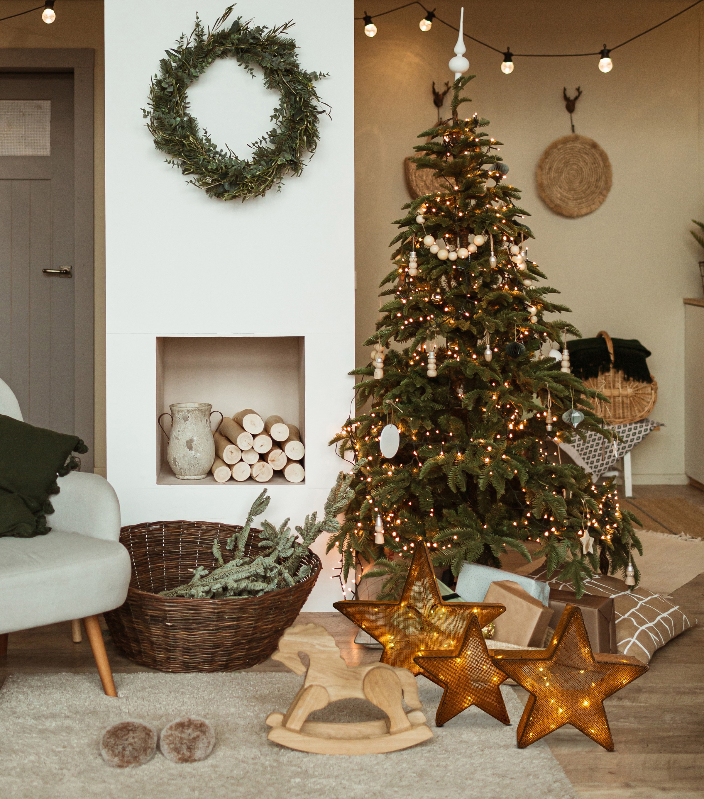näve LED Stern »Weihnachtsstern, 3er Set Deko-Weihnachtssterne, Weihnachtsd günstig online kaufen