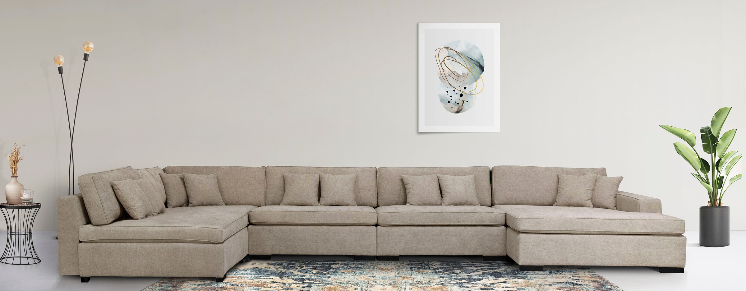 Guido Maria Kretschmer Home&Living Wohnlandschaft »Skara U-Form«, Lounge-So günstig online kaufen