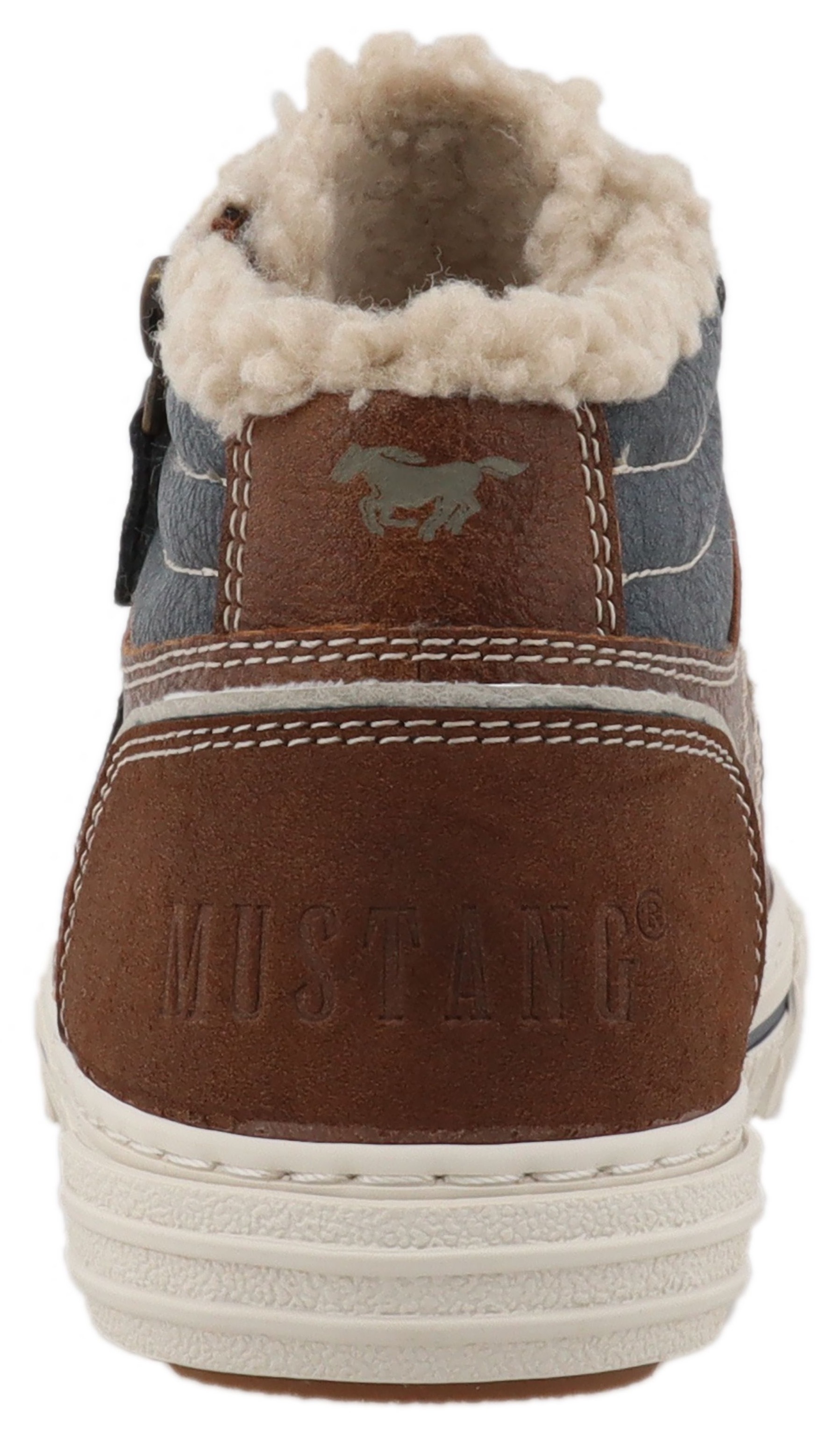 Mustang Shoes Sneaker »Ezio«, High Top Sneaker, Schnürboots mit Reißverschluss