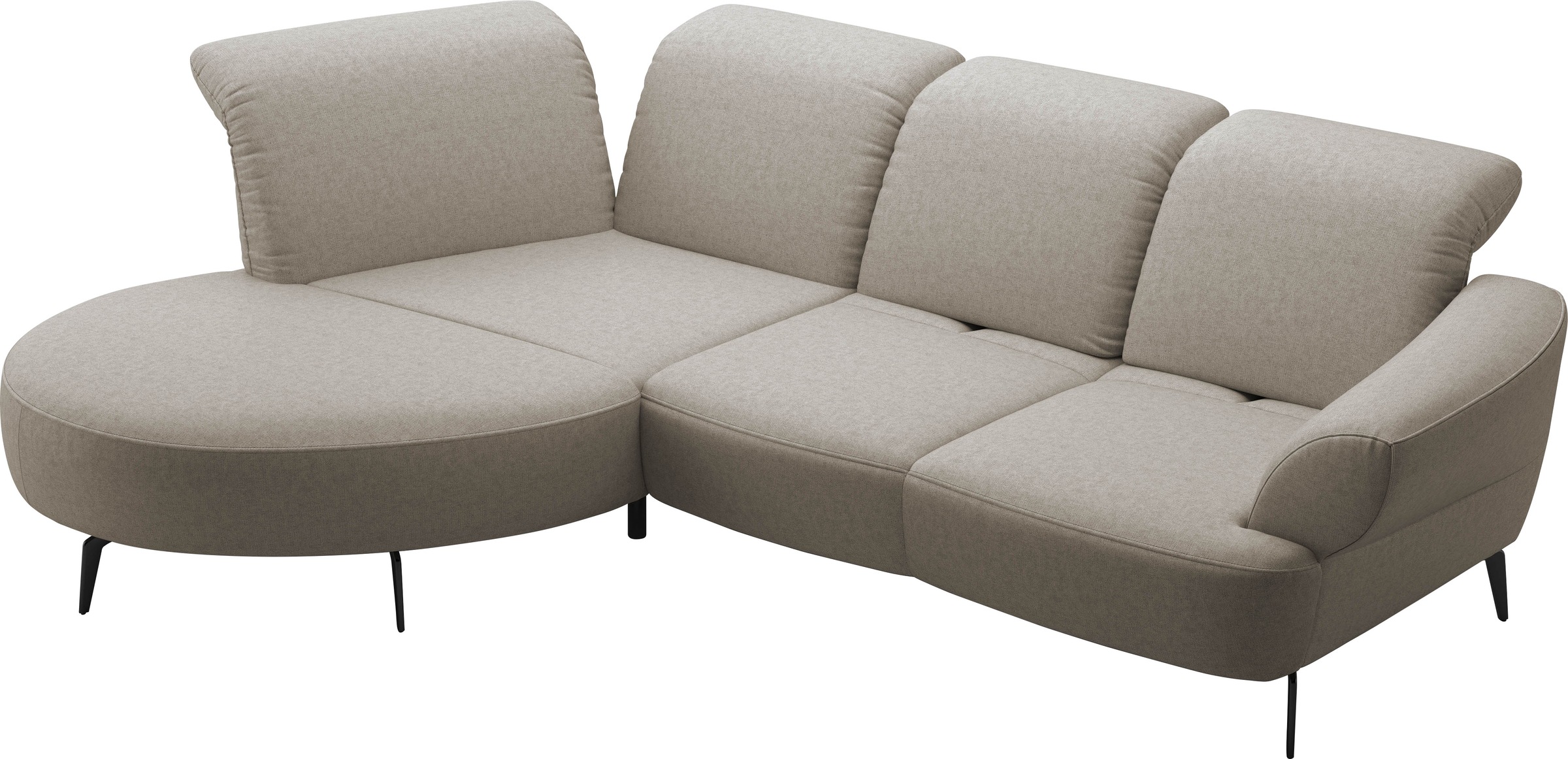 sit&more Ecksofa »Dance«, inkl.System Click&Seat und Sitztiefenverstellung