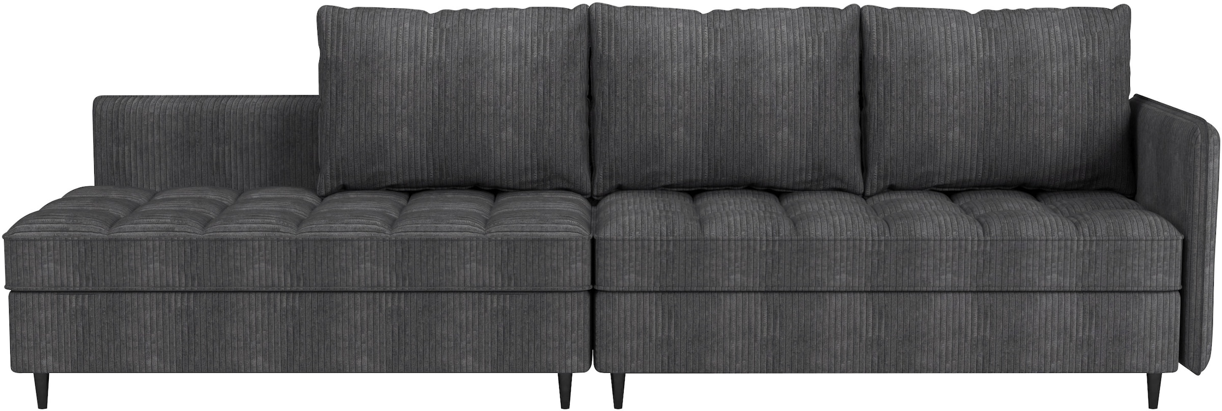 Dorel Home Ecksofa »LINDHUS, Cord, L-Form, Breite 194cm, verschiedene Stellvarianten« Recamiere, Stauraum, Modulsofa