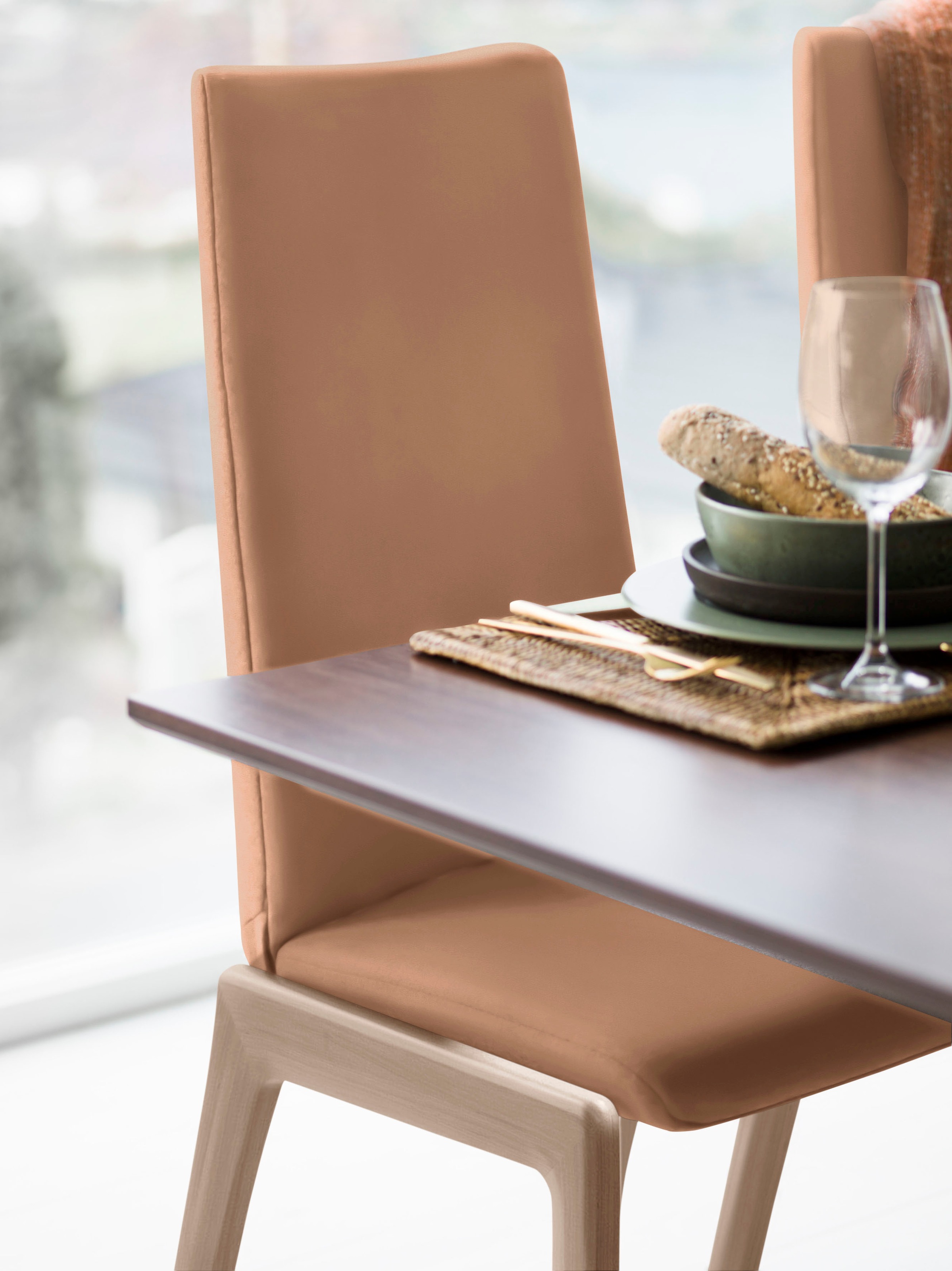 Stressless® Polsterstuhl »Laurel« () High Back, Größe M, mit abgerundeten B günstig online kaufen