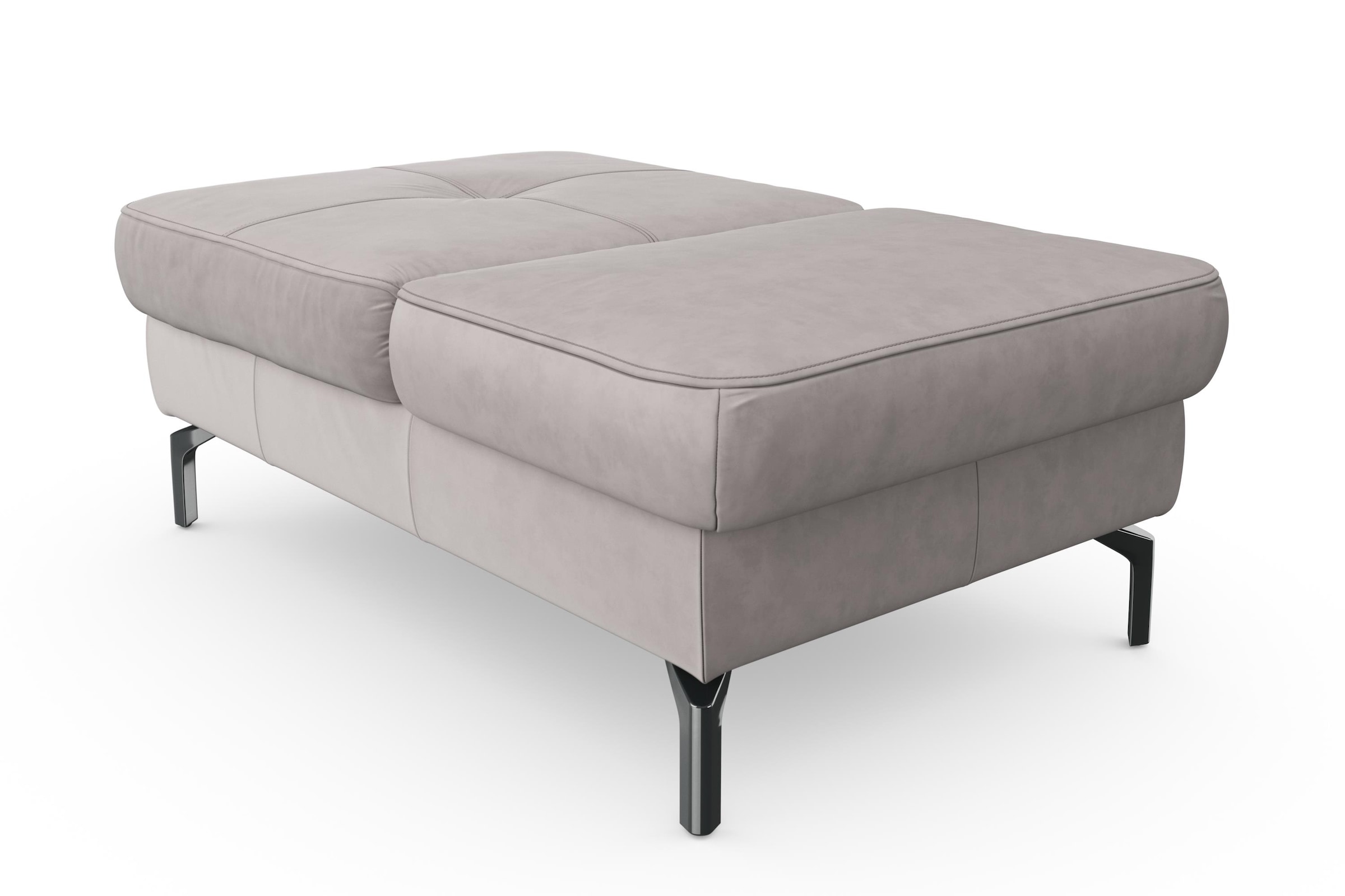 sit&more Hocker »Bendigo«, mit Klappfunktion, Bodenfreiheit 15 cm, wahlweise in 2 Fußfarben