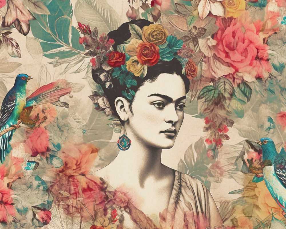 A.S. Création Leinwandbild »Frida Paradise - Wandbild Bunt Keilrahmen Kunst günstig online kaufen