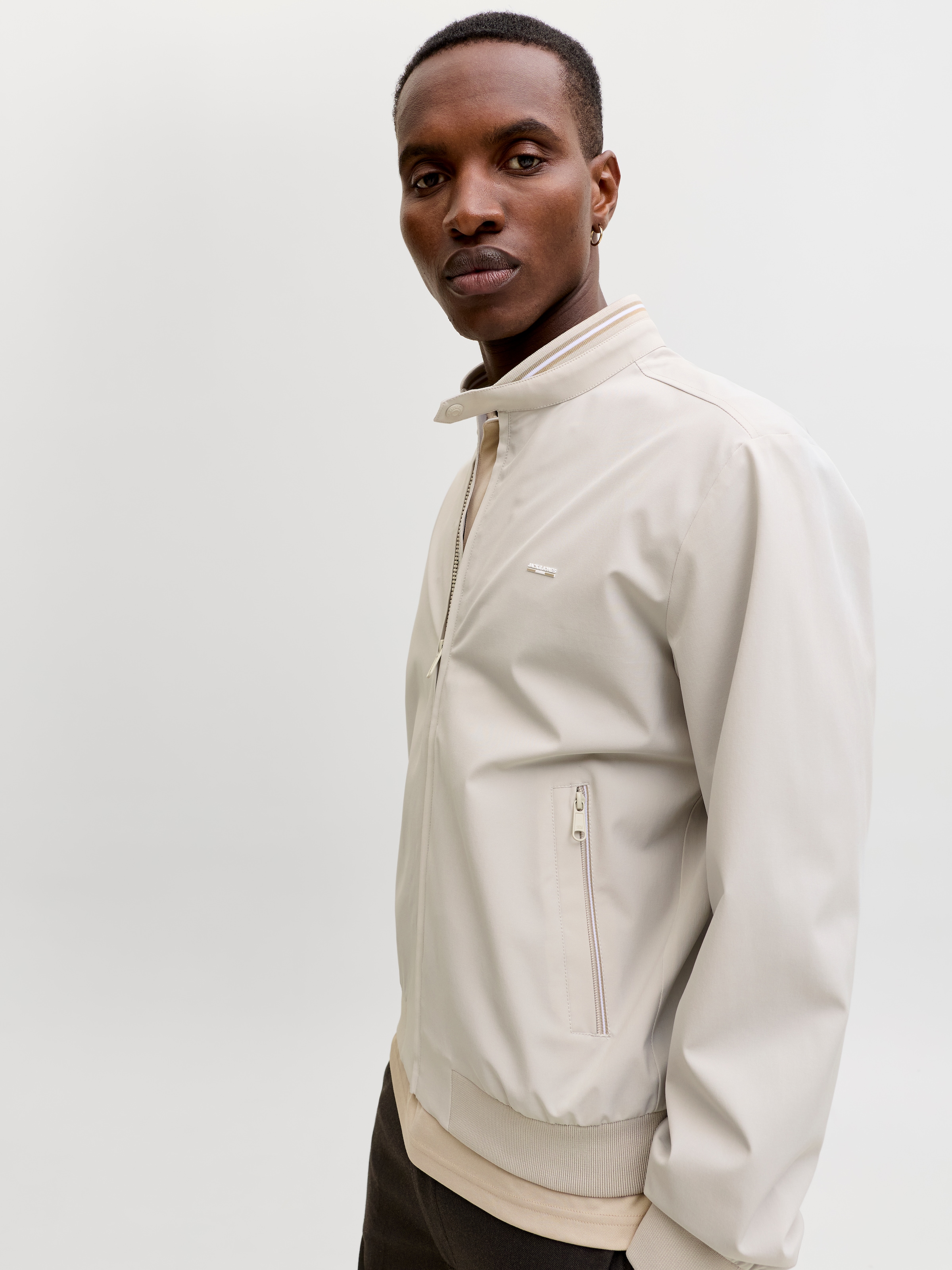 Jack & Jones Bomberjacke »JPRBLUBRAD BOMBER JACKET SN« Materialmix, regular fit