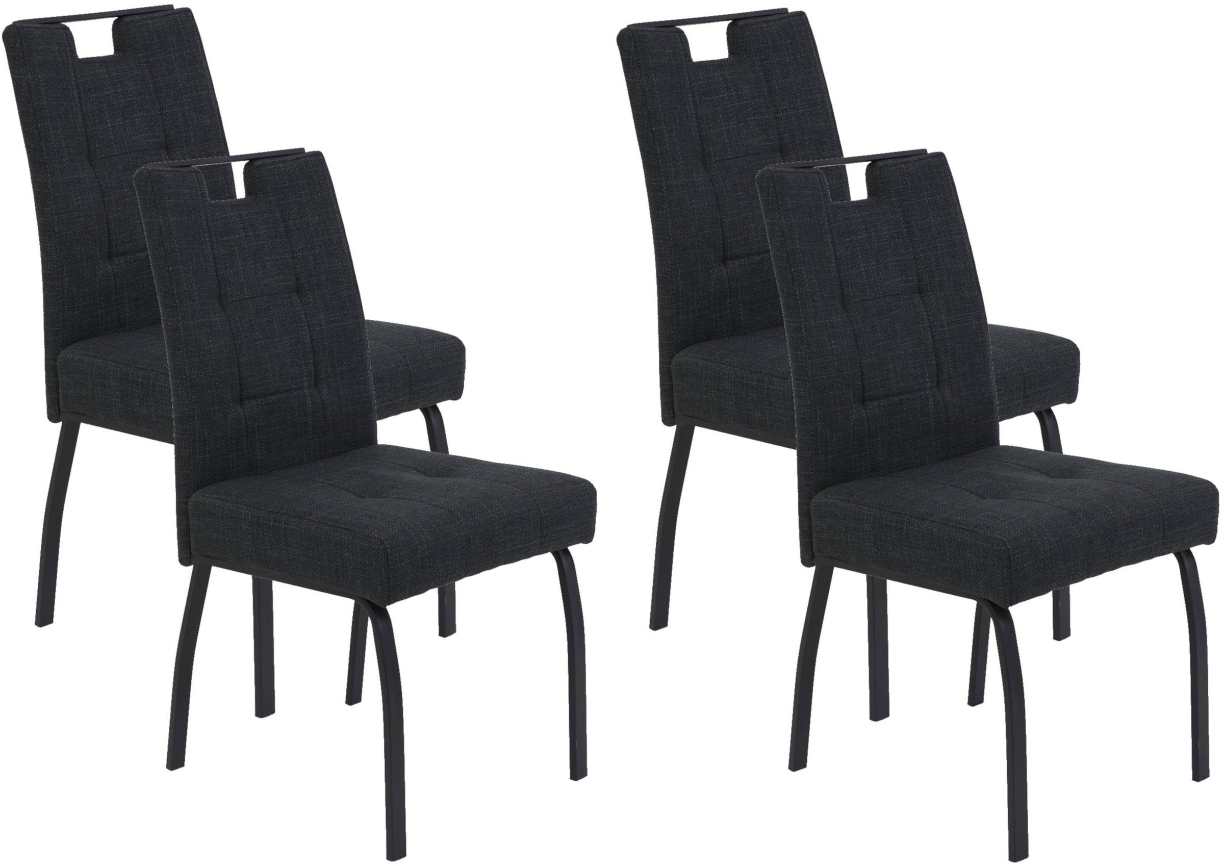 HELA 4-Fußstuhl »LINZ, Esszimmerstuhl, Komfortstuhl« (Set) 4 Stk.XL-Sitz,el günstig online kaufen