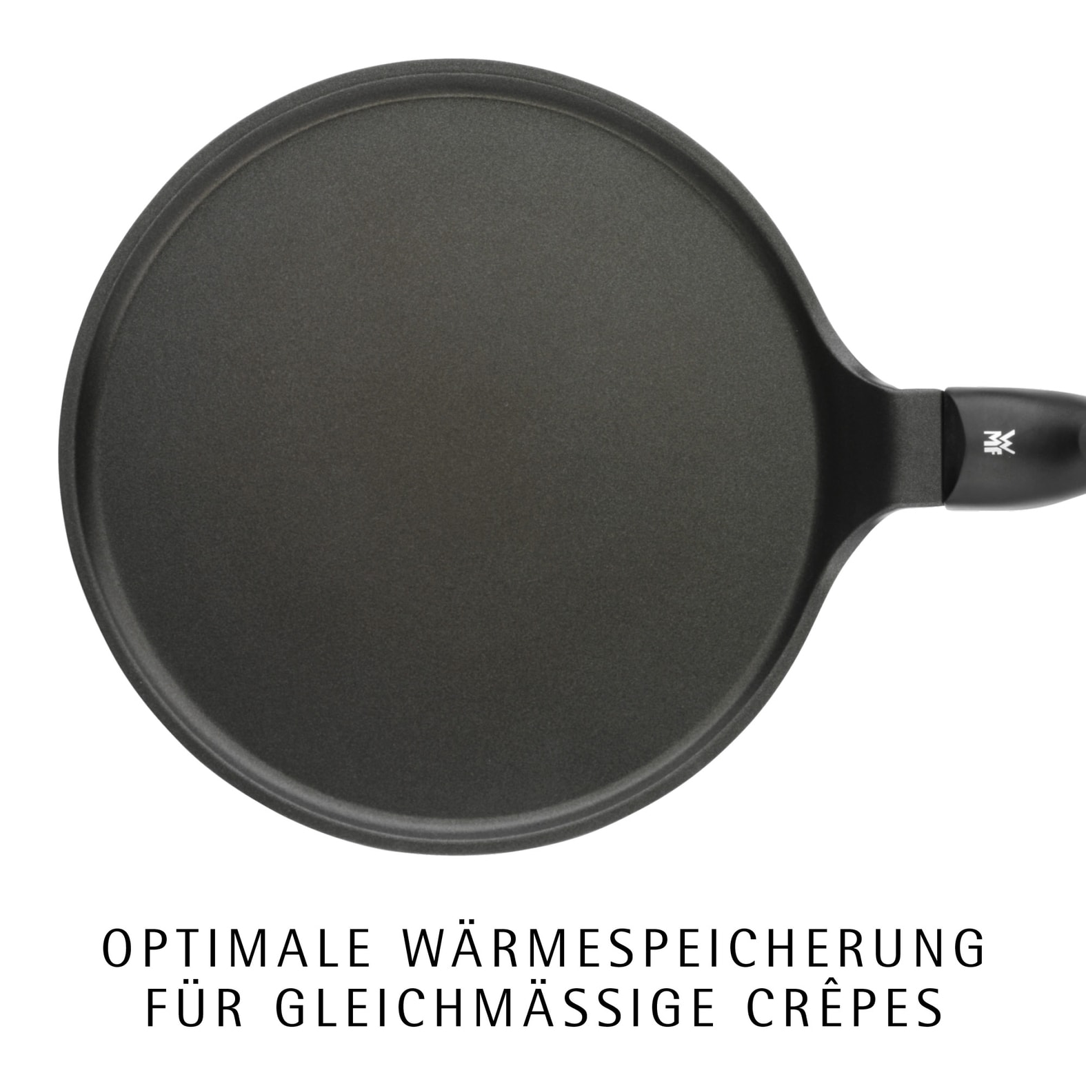 WMF Crêpepfanne »Devil, 27 cm, Crepe Pfanne Induktion, PermaDur Antihaftversiegelung« Aluminiumguss mit Teigverteiler und Wender, für alle Herdarten geeignet