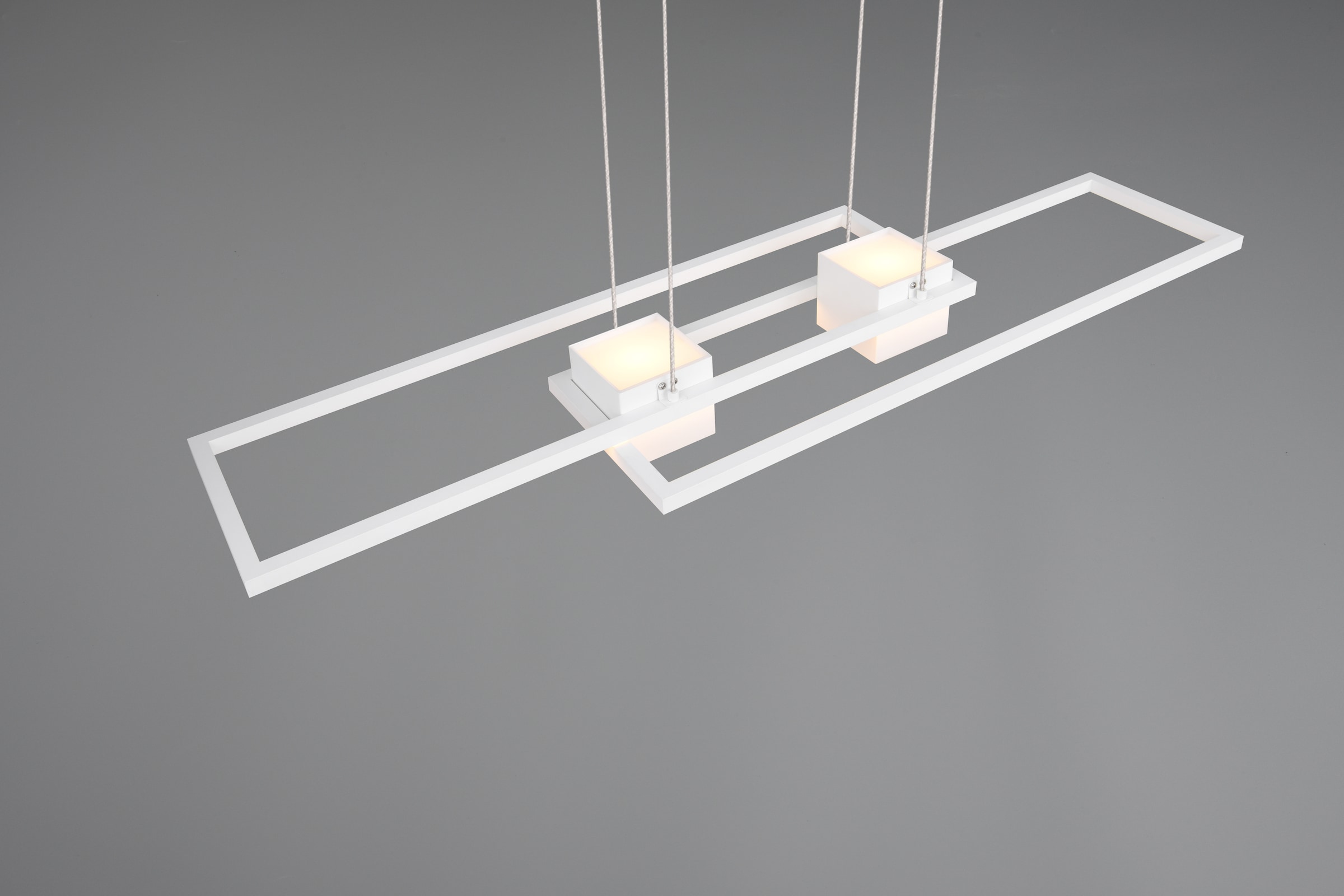 TRIO Leuchten LED Pendelleuchte »ALBANY, LED Hängelampe Wohnzimmer mit Fernbedienung, dimmbar, CCT«, 1 flammig, Leuchtmittel LED-Board | LED fest integriert, Lichtfarbe einstellbar, Memoryfunktion, Nachtlicht, up-and-down Licht