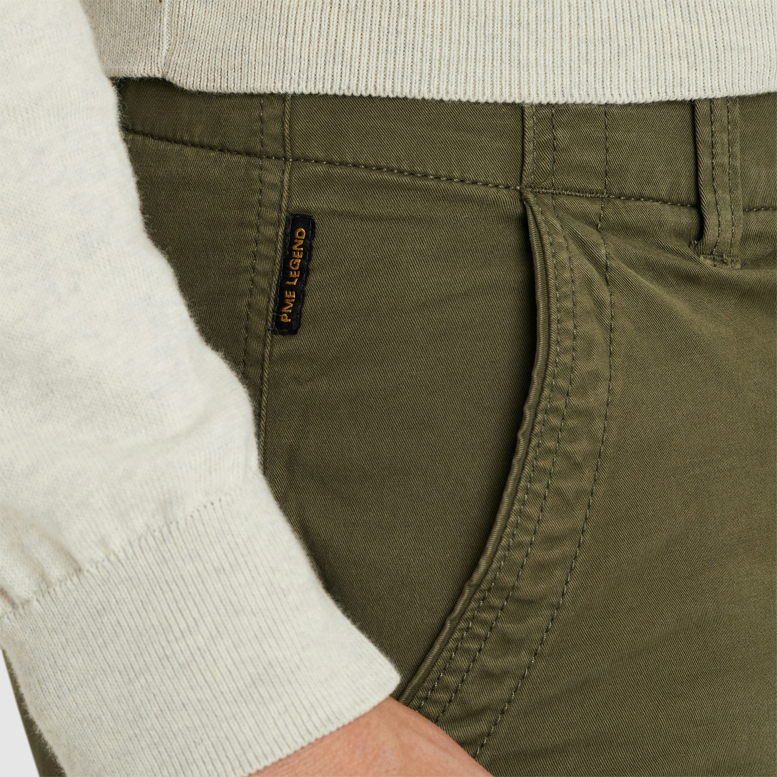 PME LEGEND Cargohose »Nordrop Stretch Twill«, mit Logo Stickerei