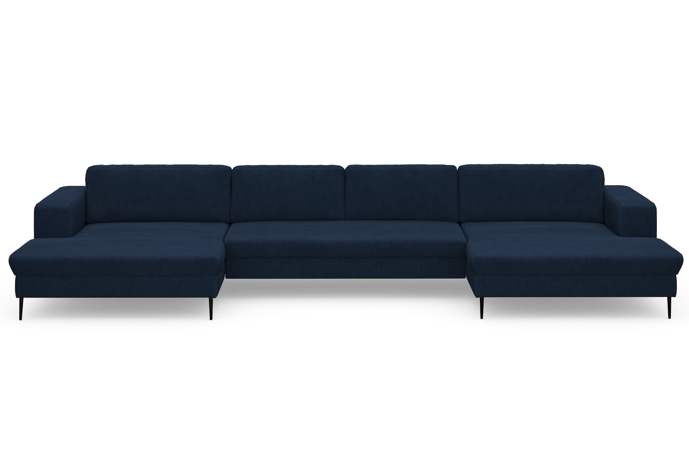 DOMO collection Wohnlandschaft »Modica U-Form«, XXL, in moderner Optik mit, 2 großzügigen Recamieren, auch in Cord