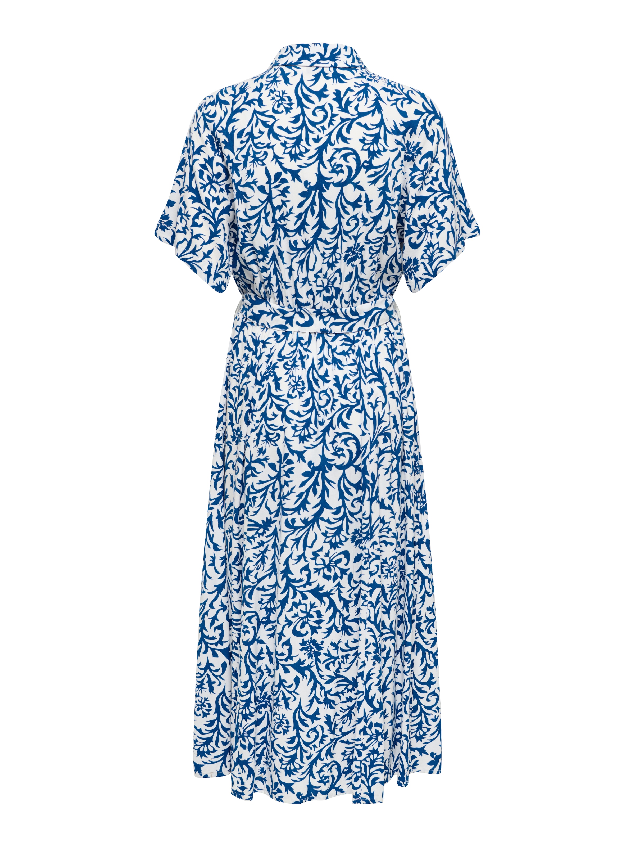 ONLY Druckkleid »ONLSAFA S/S LONG BELT DRESS WVN EX« Viskose, regular fit