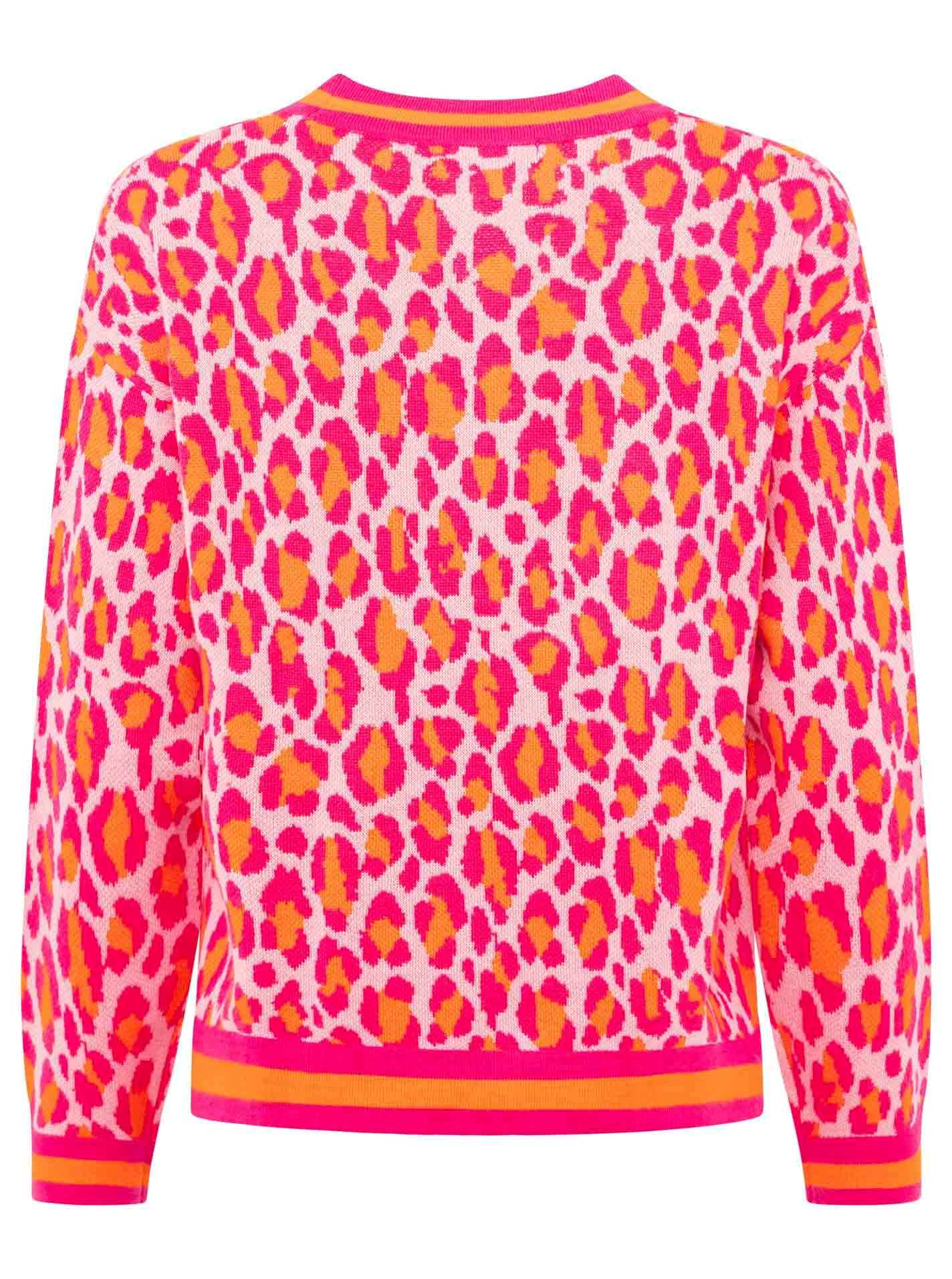 Zwillingsherz Strickjacke »"Leo Streifen"« mit Knöpfen, Leomuster und Streifenbündchen