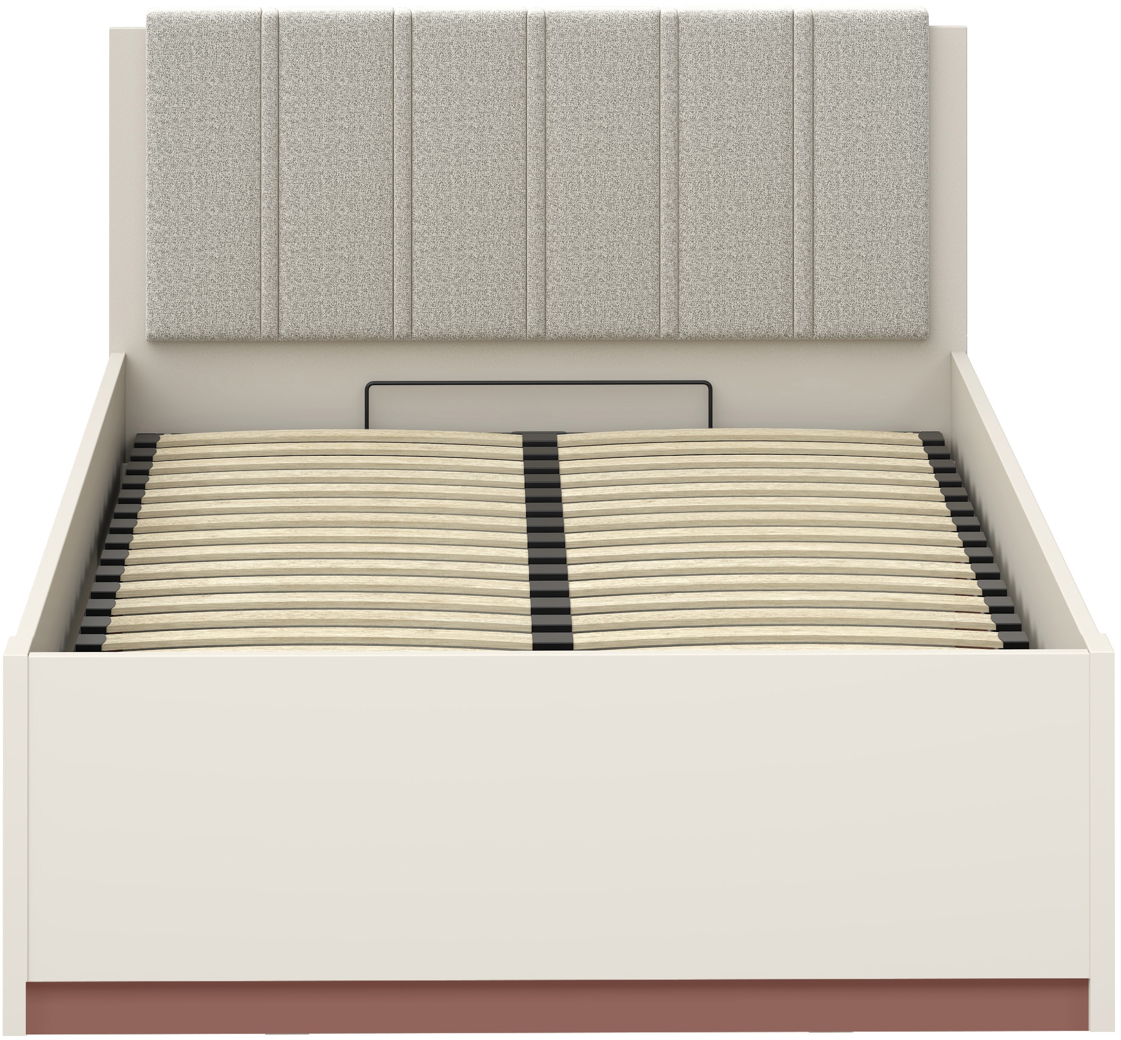 FORTE Bettgestell »Milles« aufklappbarer Lattenrost und gepolstertes Kopfteil