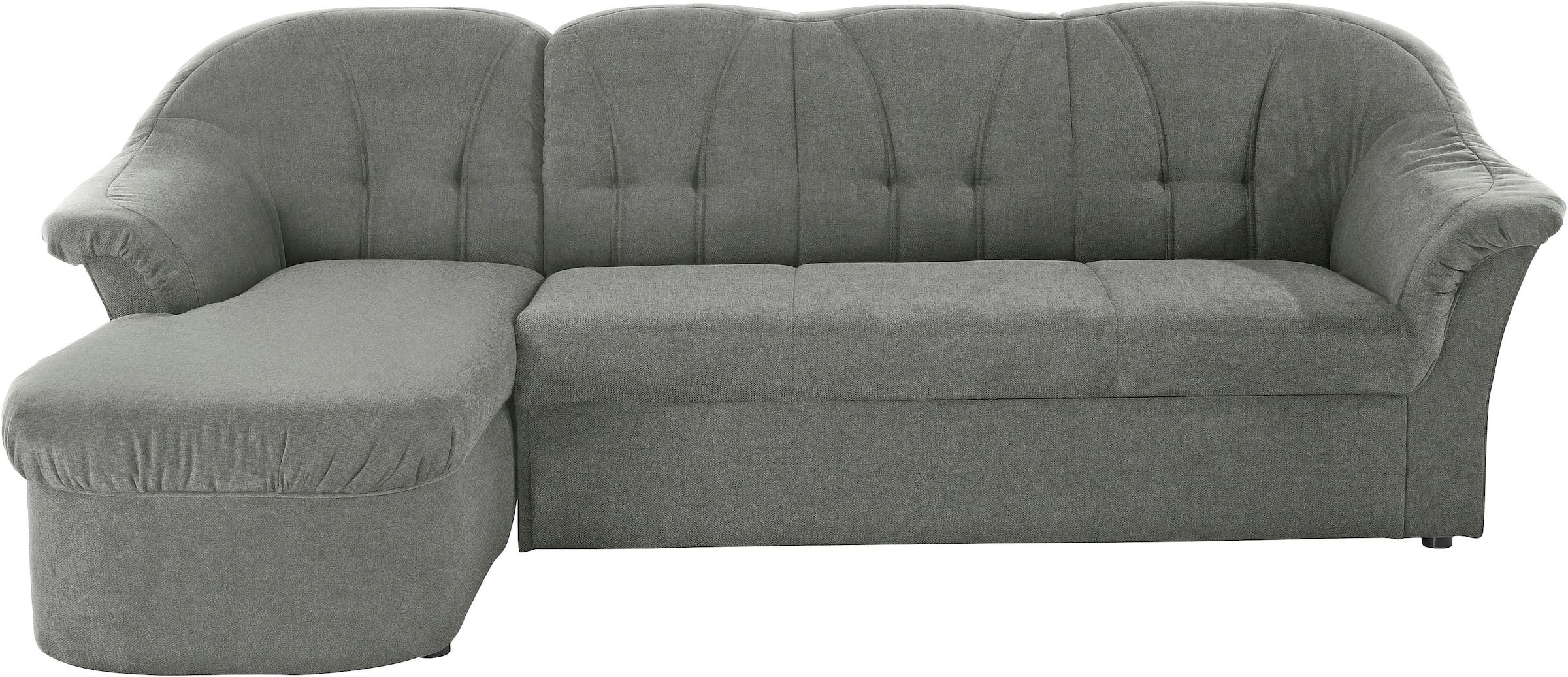 DOMO collection Ecksofa »Pegnitz, elegante Rückensteppung, komfortabel, L-Form«, wahlweise mit Bettfunktion