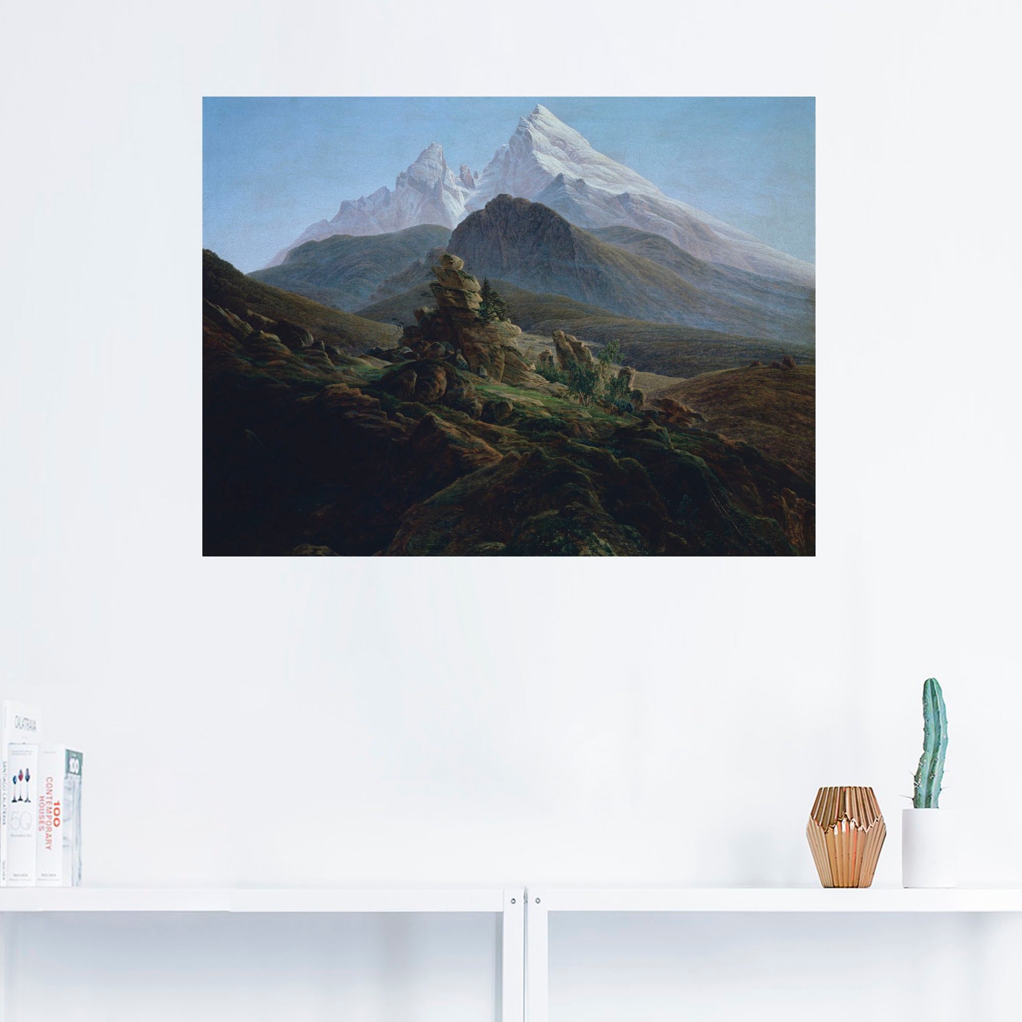 Artland Wandbild »Der Watzmann. Um 1824«, Berge, (1 St.), als Alubild, Leinwandbild, Wandaufkleber oder Poster in versch. Größen
