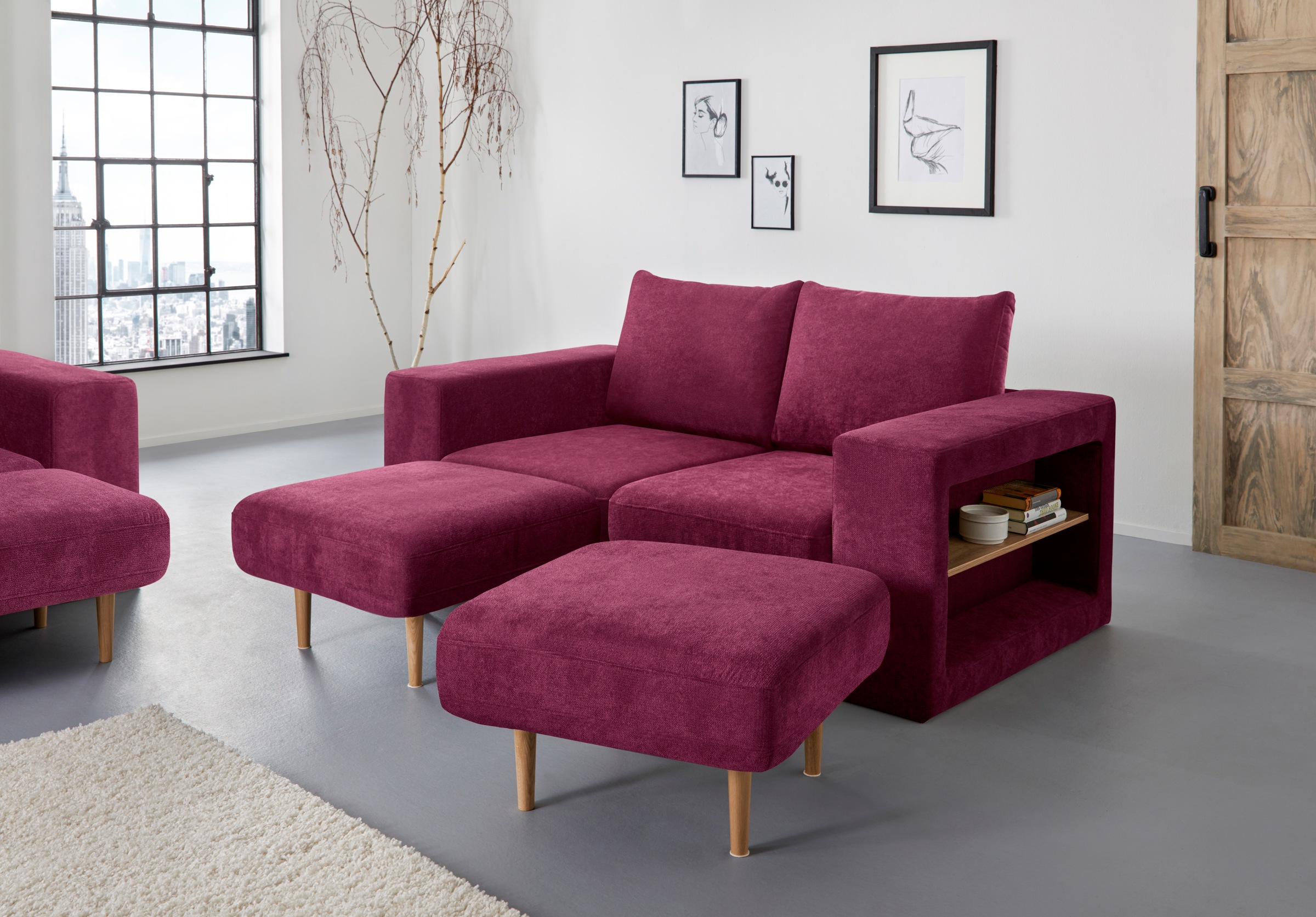 LOOKS by Wolfgang Joop 2,5-Sitzer Looksvb, Verwandlungssofa: aus Sofa wird günstig online kaufen