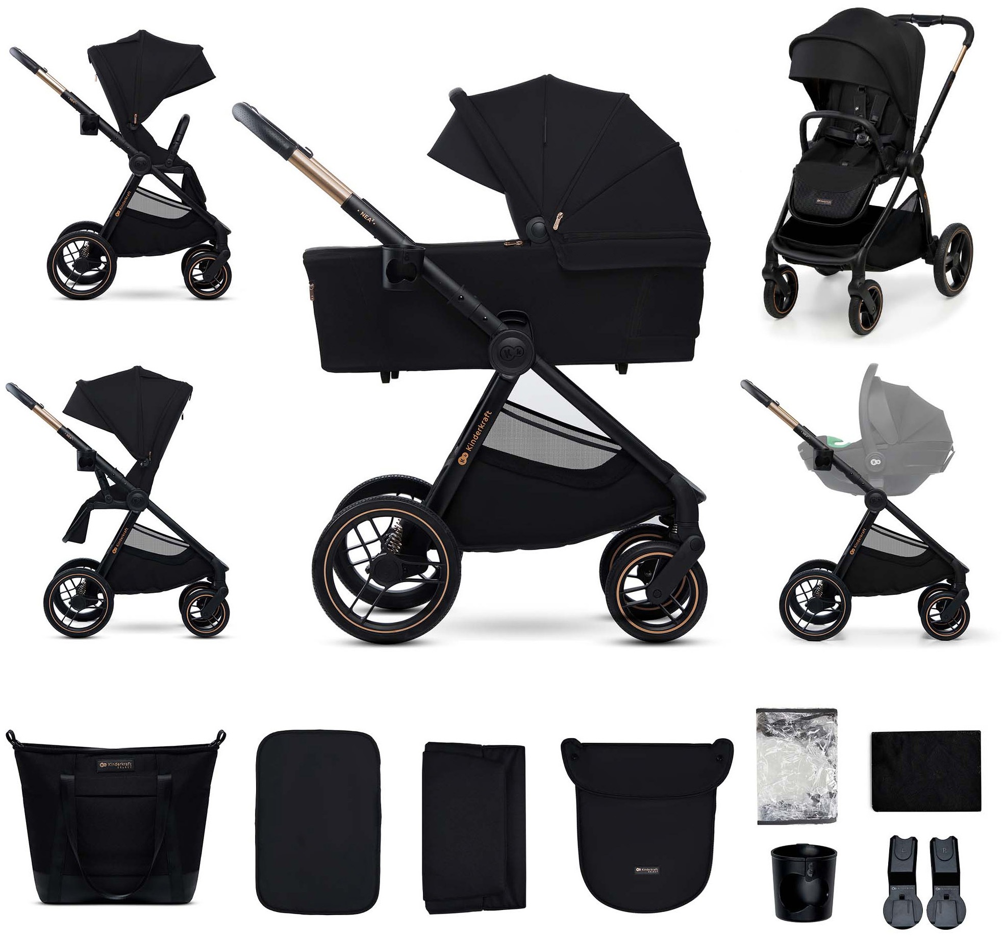 Kinderkraft Kombi-Kinderwagen »NEA 2 2in1« 27 kg