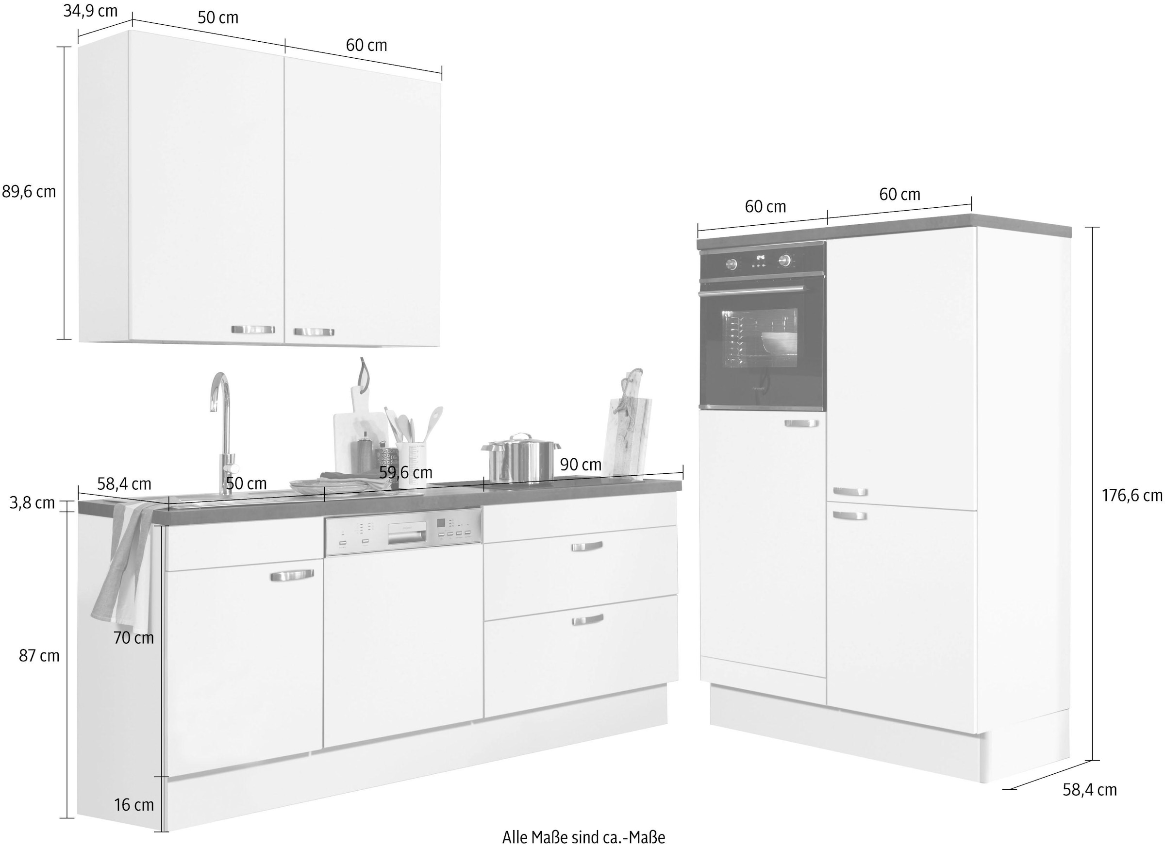 OPTIFIT Küchenzeile »Cara«, mit Breite Vollauszügen Soft-Close-Funktion, und cm bestellen Raten auf 320