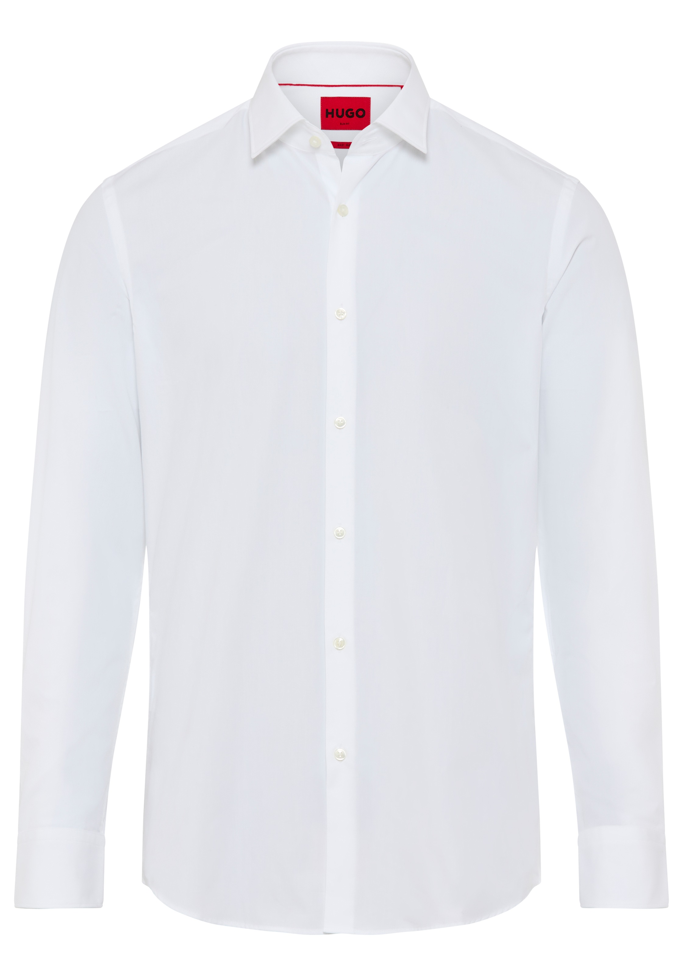 HUGO Langarmhemd »Kenno« schlanke Passform, Kent-Kragen, bügelleicht