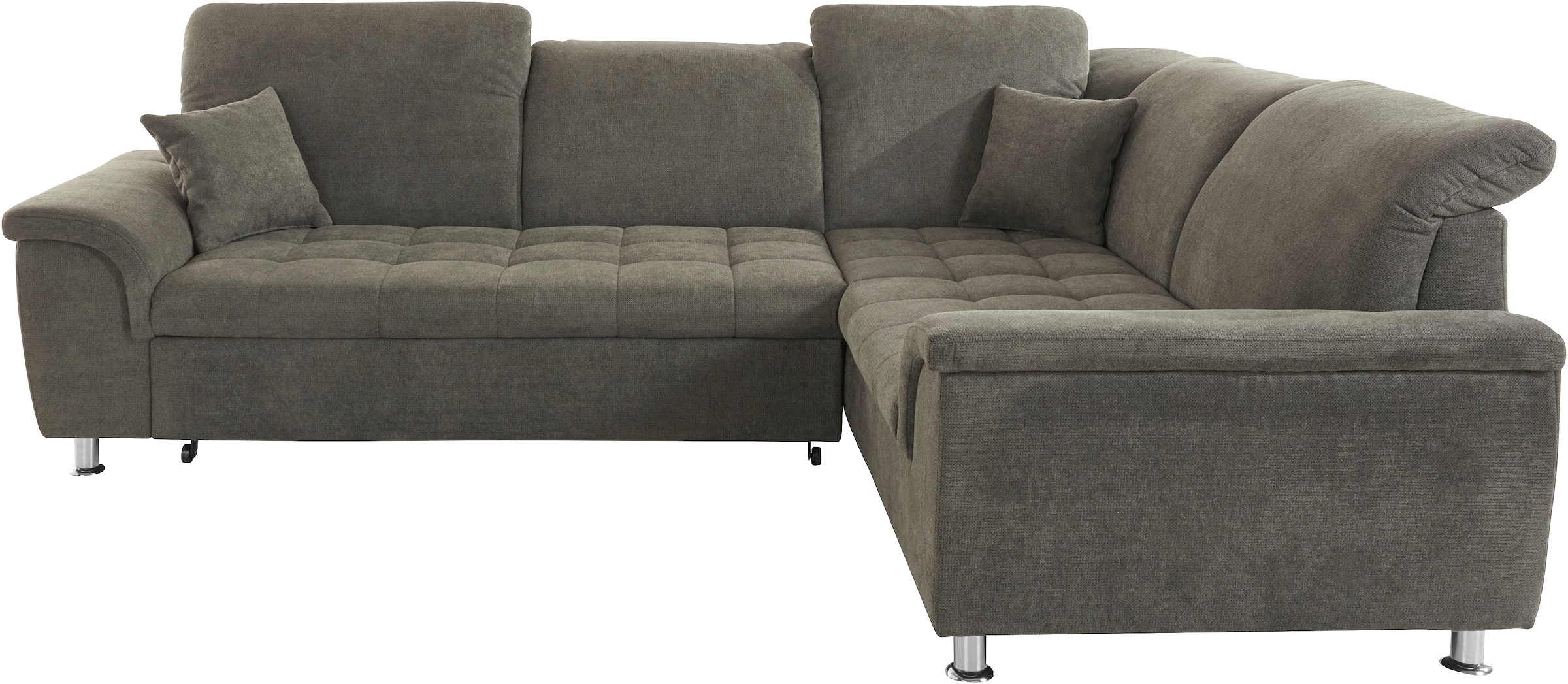 DOMO collection Ecksofa "Franzi L-Form", wahlweise mit Kopfteilverstellung günstig online kaufen