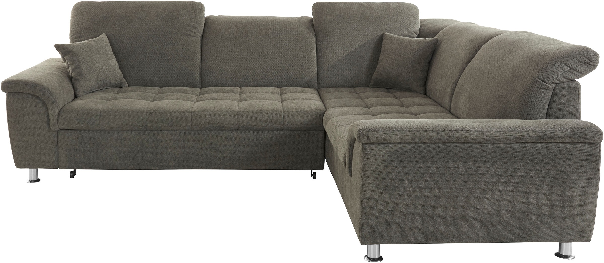 DOMO collection Ecksofa »Franzi, zeitlos und elegant, moderne Sitzheftung, günstig online kaufen
