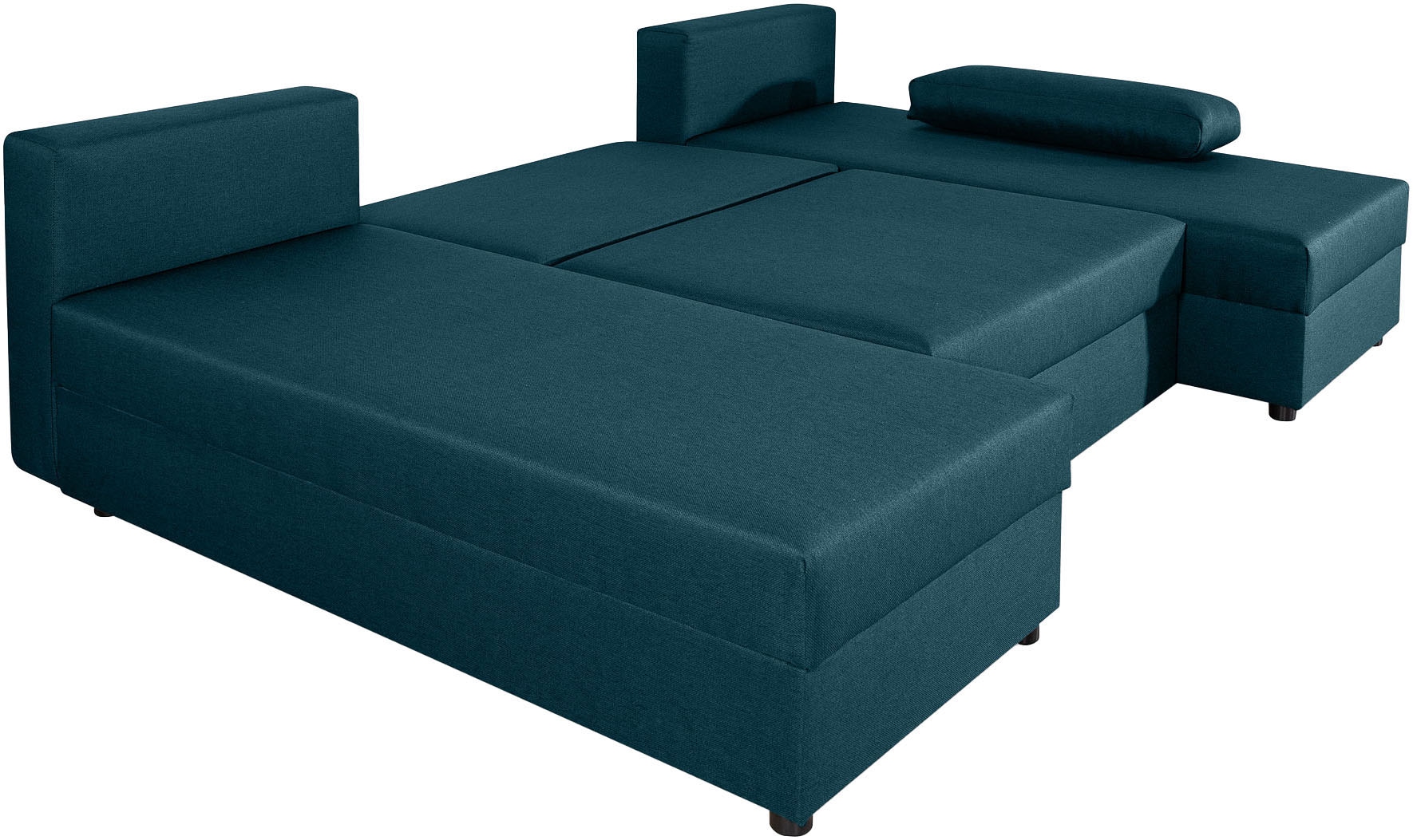 COLLECTION AB Wohnlandschaft »Pico U-Form«, Breite 220, ohne Armlehne mit Schlaffunktion, Bettkasten