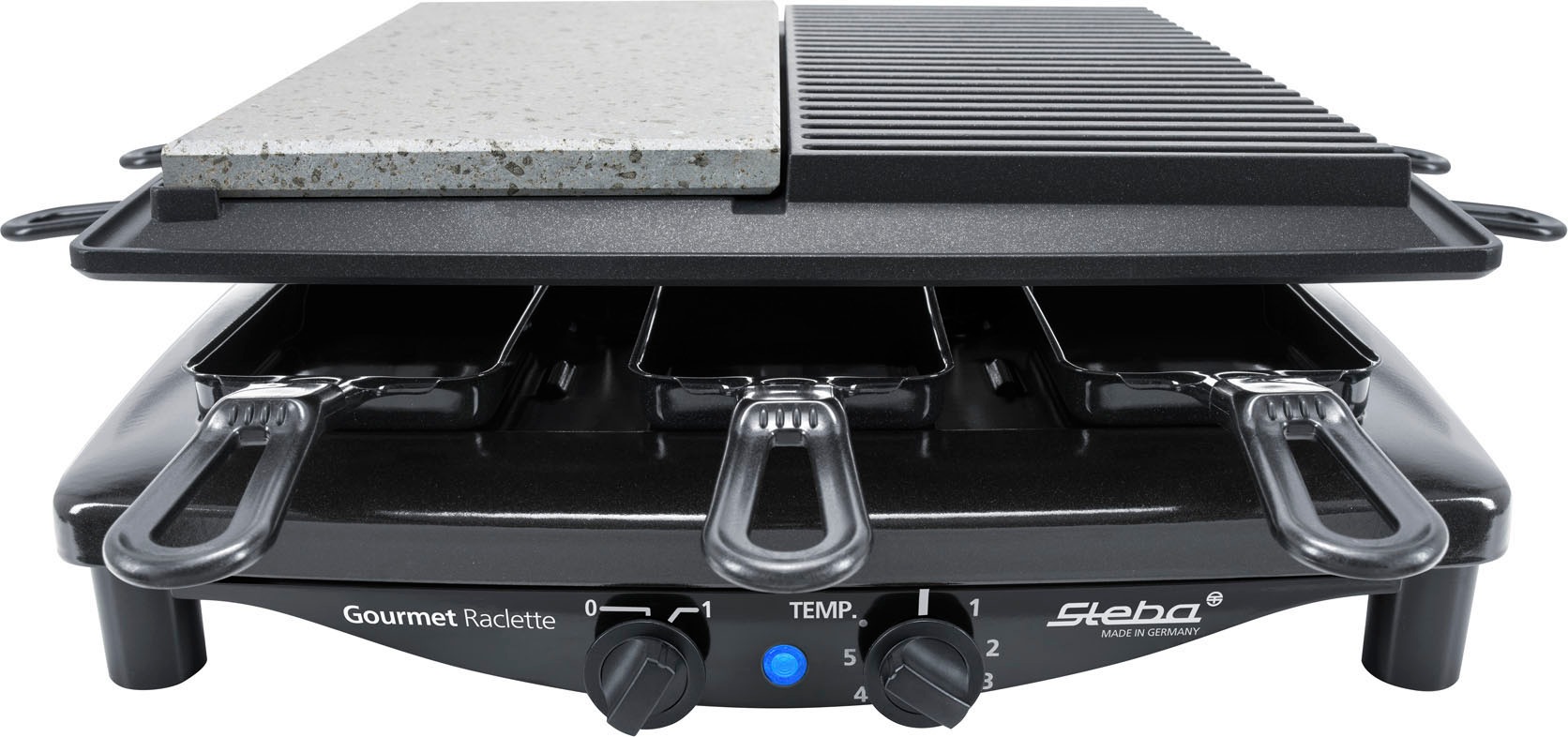 Steba Raclette »RC 4 Plus«, 8 St. Raclettepfännchen, 1450 W