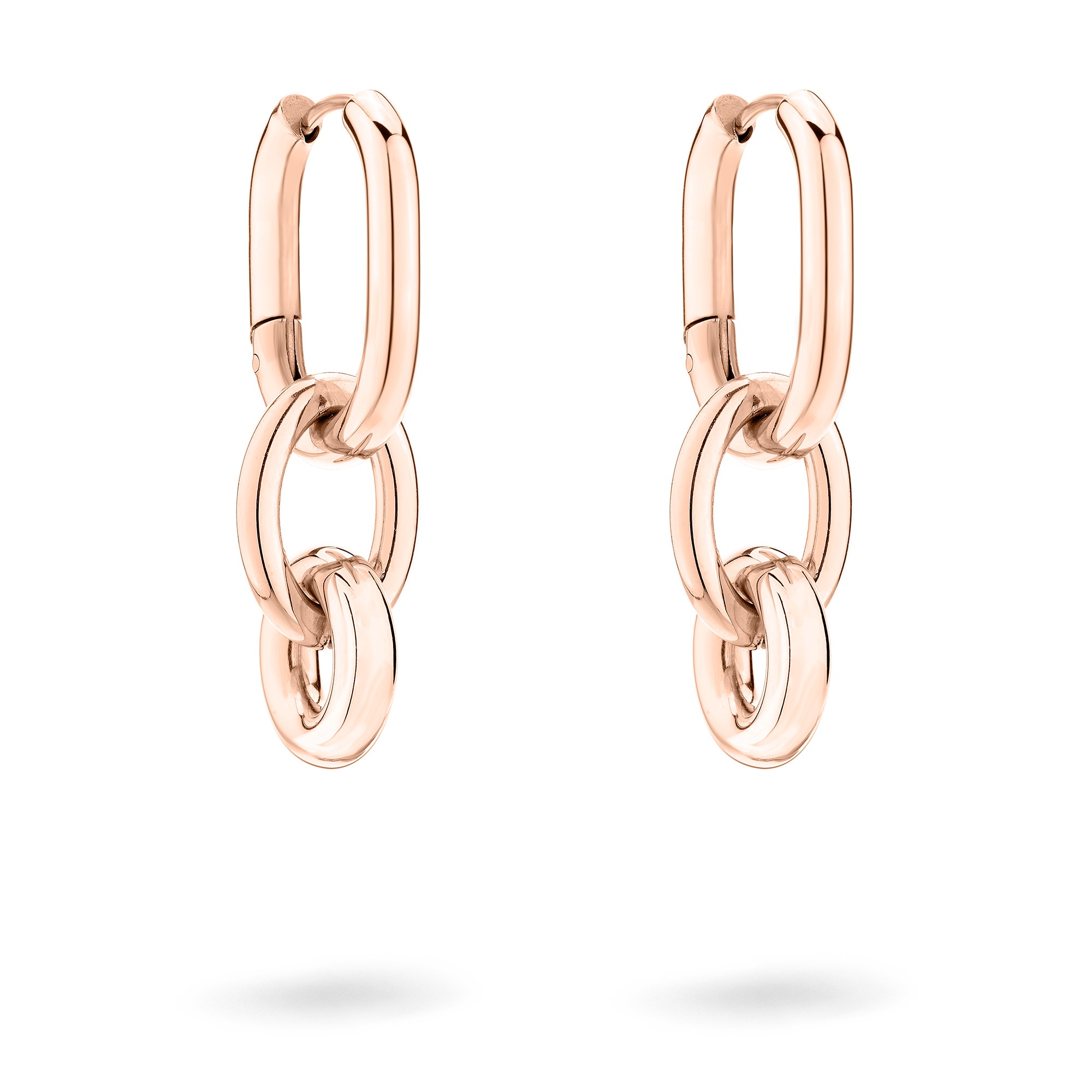 Liebeskind Berlin Paar Creolen »Schmuck Geschenk Edelstahl Ohrringe Modern Knot«, Einhänger abnehmbar