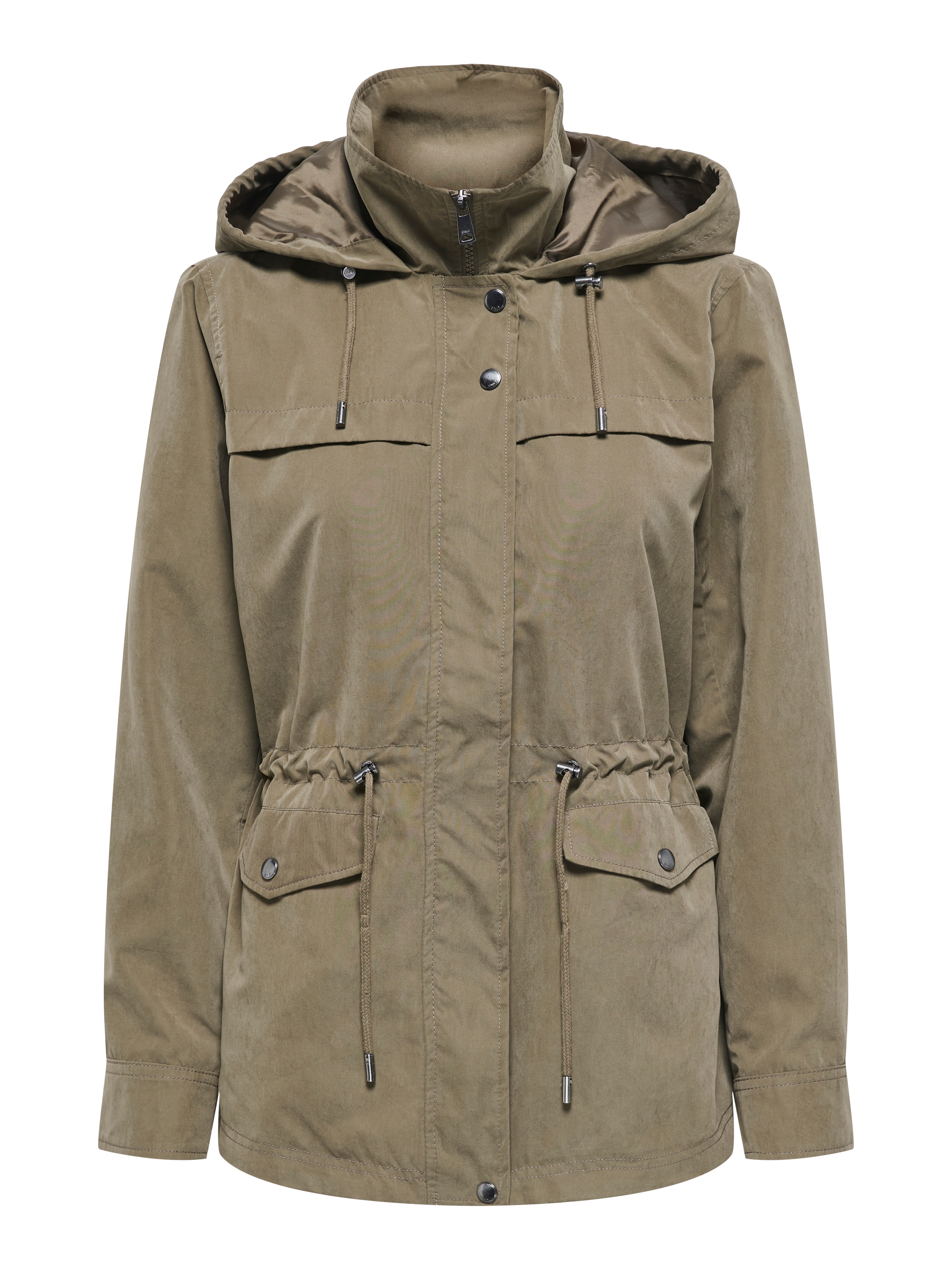 ONLY Parka »ONLNEWSTARLINE SPRING JACKET CC OTW« mit Kapuze mit durchgehendem und verdecktem Reißverschluss