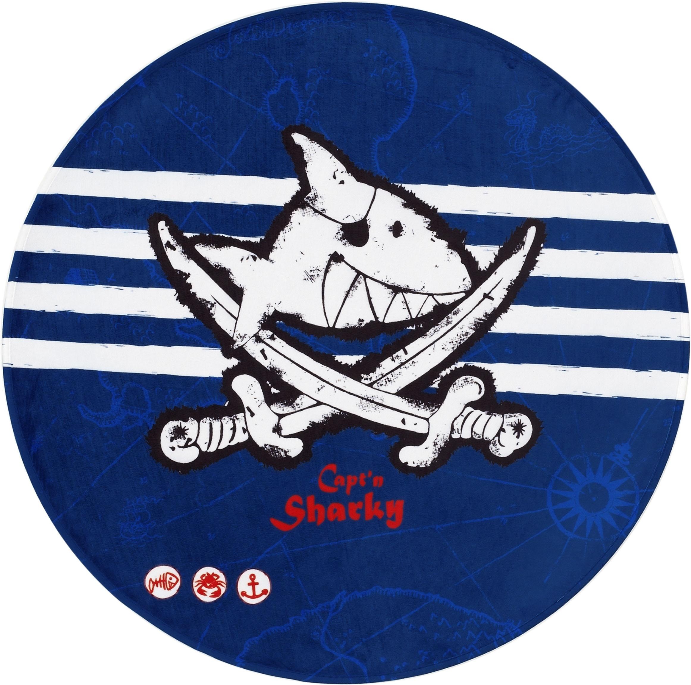 Capt`n Sharky Kinderteppich »SH-313«, rund, 6 mm Höhe, bedruckter Stoff, we günstig online kaufen