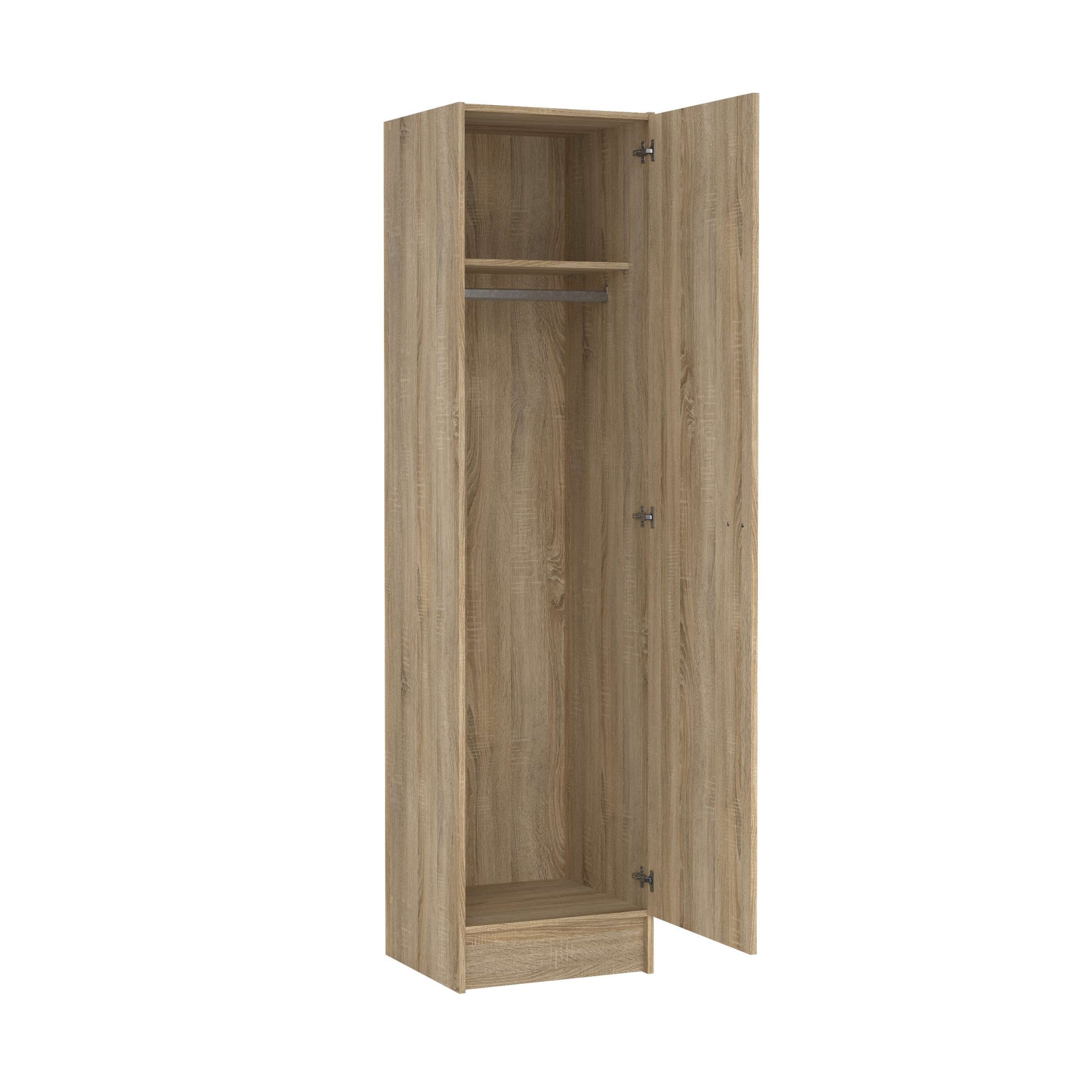 INOSIGN Drehtürenschrank »Focus, Kleiderschrank, Stauraum«, 1 Tür, 4 Einlegeböden, schmal, vielseitig einsetzbar, Breite 49 cm