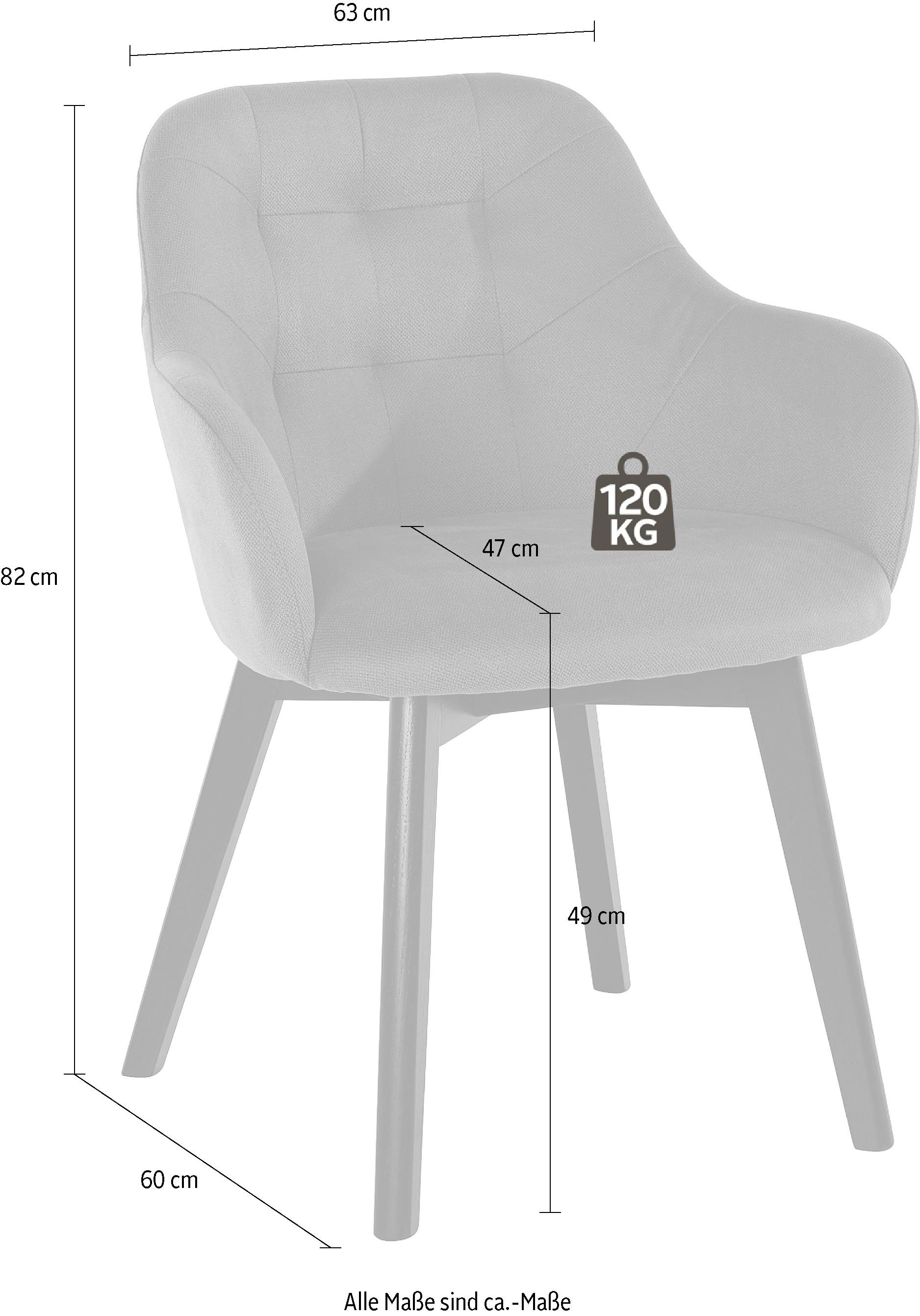 INOSIGN Stuhl »GLORIA«, (Set), 2 St., Strukturstoff im Online-Shop  bestellen | 4-Fuß-Stühle