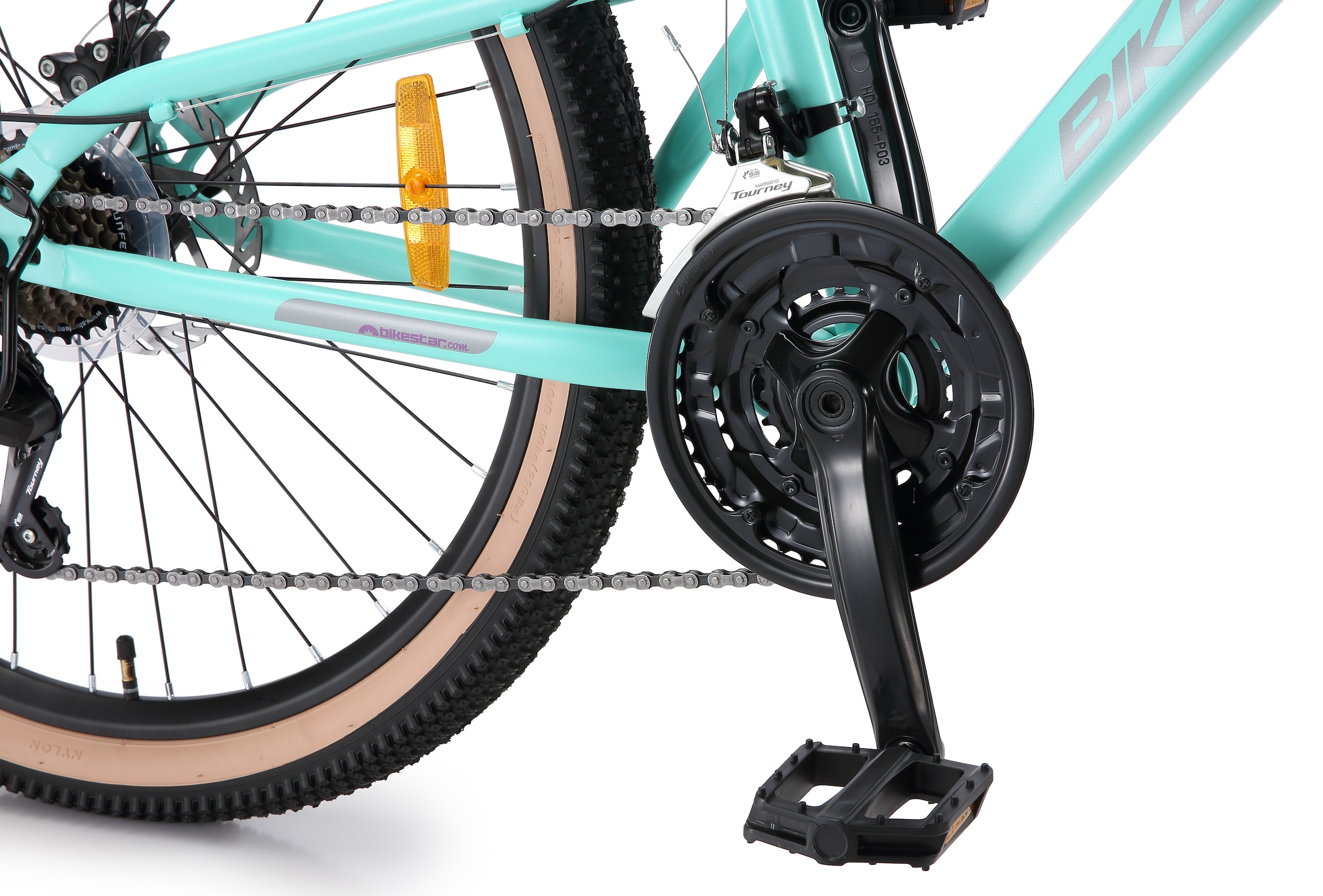 Bikestar Mountainbike 21 Gang Shimano RD-TY300 Schaltwerk Kettenschaltung für Damen und Herren, Kettenschaltung